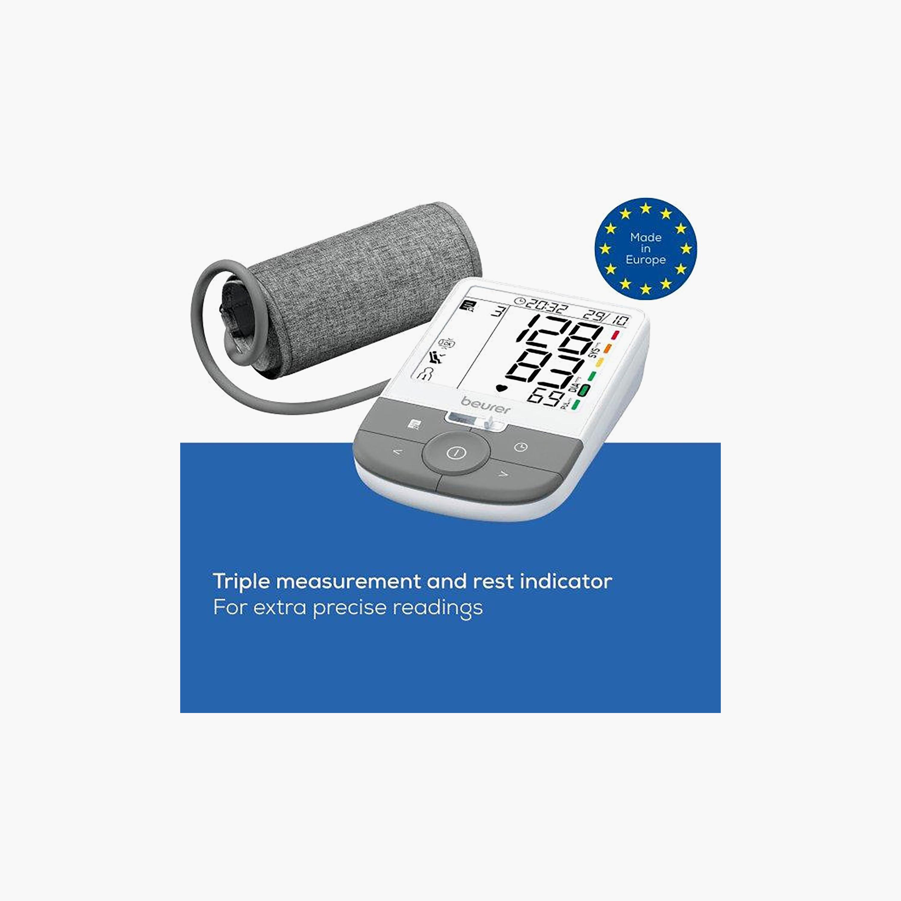 Beurer Upper Arm Blood Pressure Monitor White Gray | BM 53-electronics-portabledevices-image-3