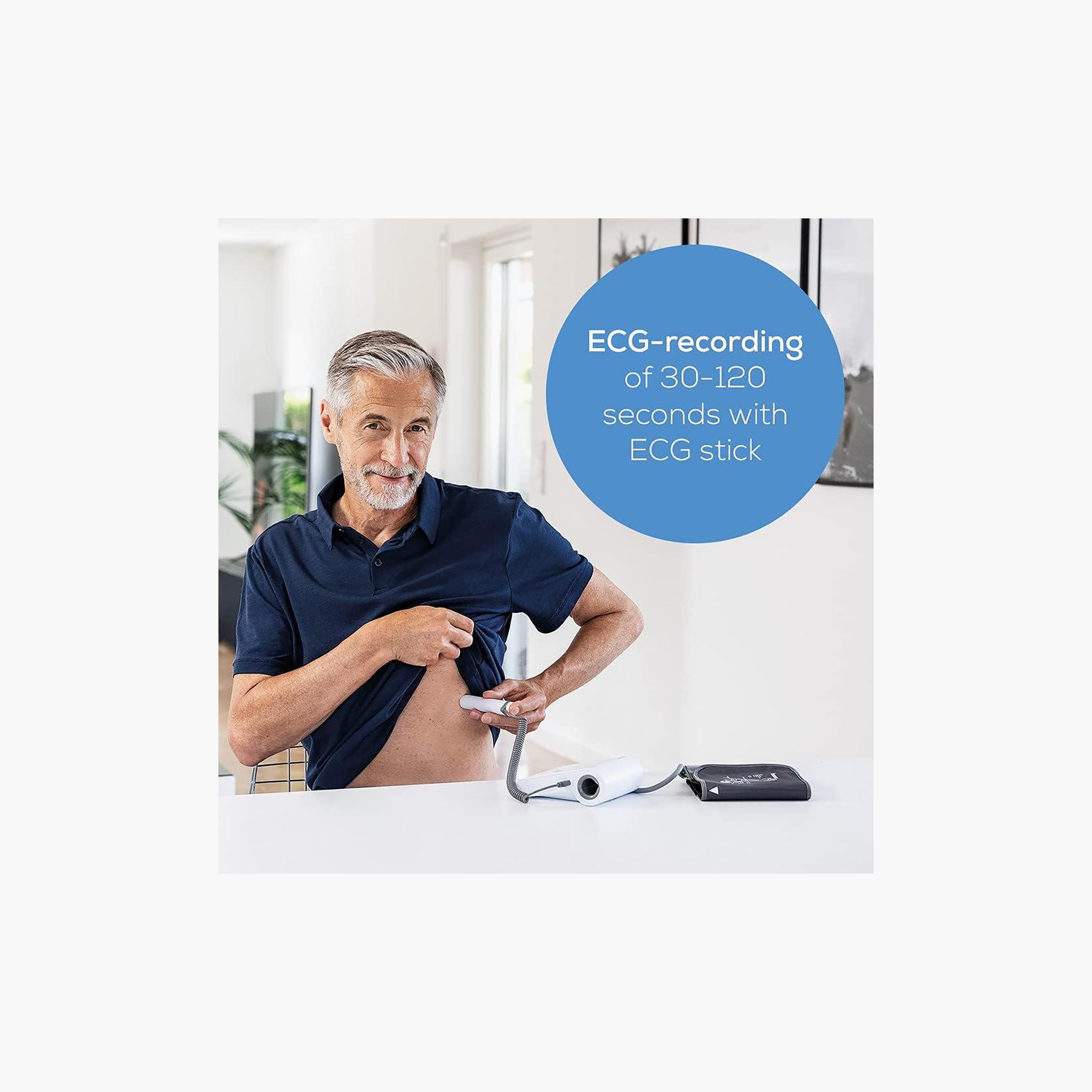 Beurer Cardio Blood Pressure Monitor with ECG Function White | BM 96-electronics-portabledevices-image-3