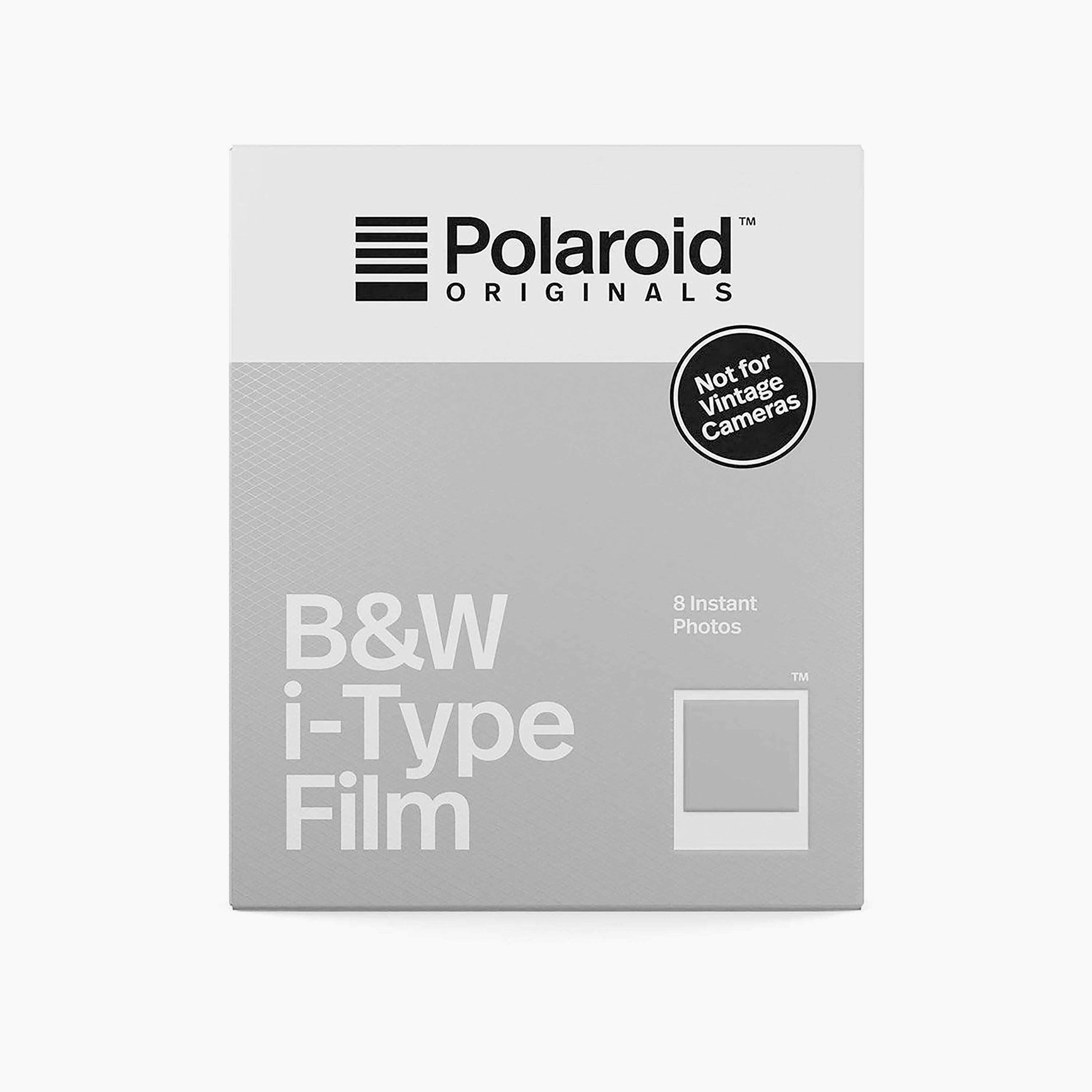 Polaroid Originals Instant Film Black and White for I-Type | B&W I-TYPE FILM PACK OF 8-electronics-accessories-computeraccesories-image-1