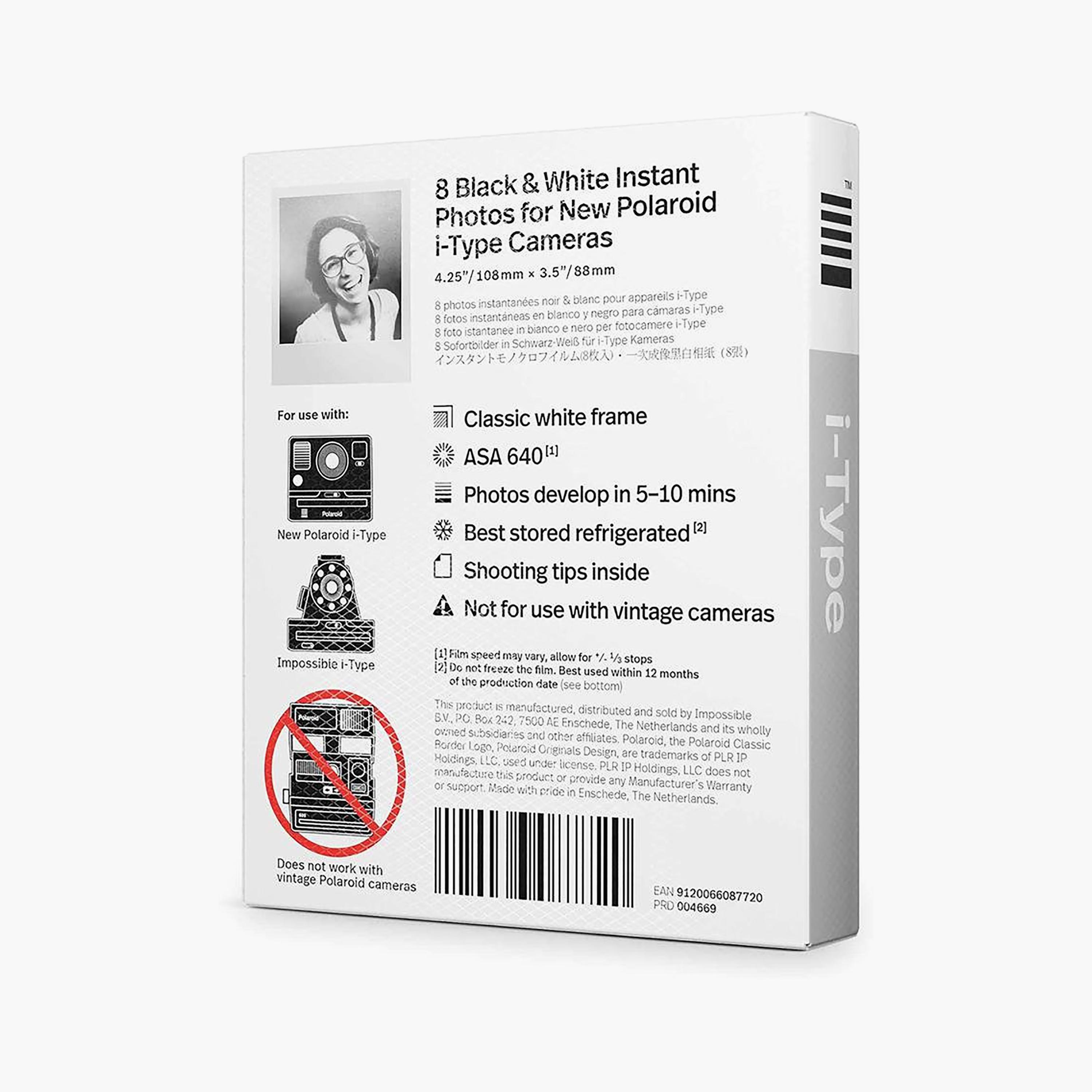 Polaroid Originals Instant Film Black and White for I-Type | B&W I-TYPE FILM PACK OF 8-electronics-accessories-computeraccesories-image-4