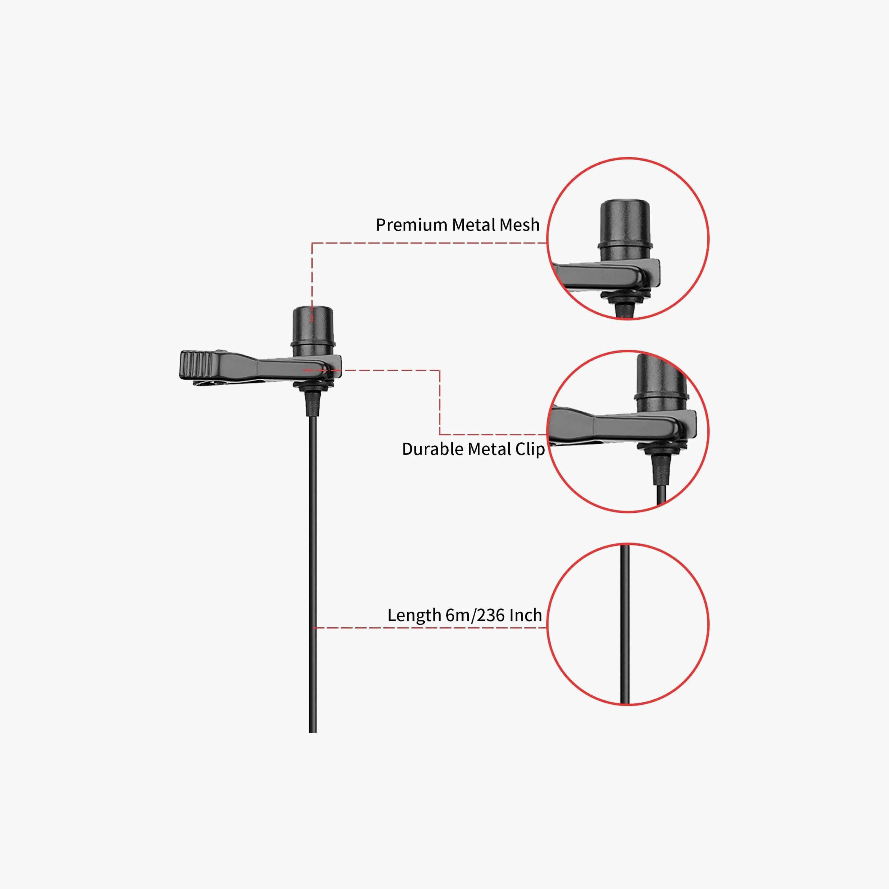 BOYA Omni-Directional Lavalier Microphone with Headphone Output | BY-M1 PRO-electronics-accessories-computeraccesories-image-3