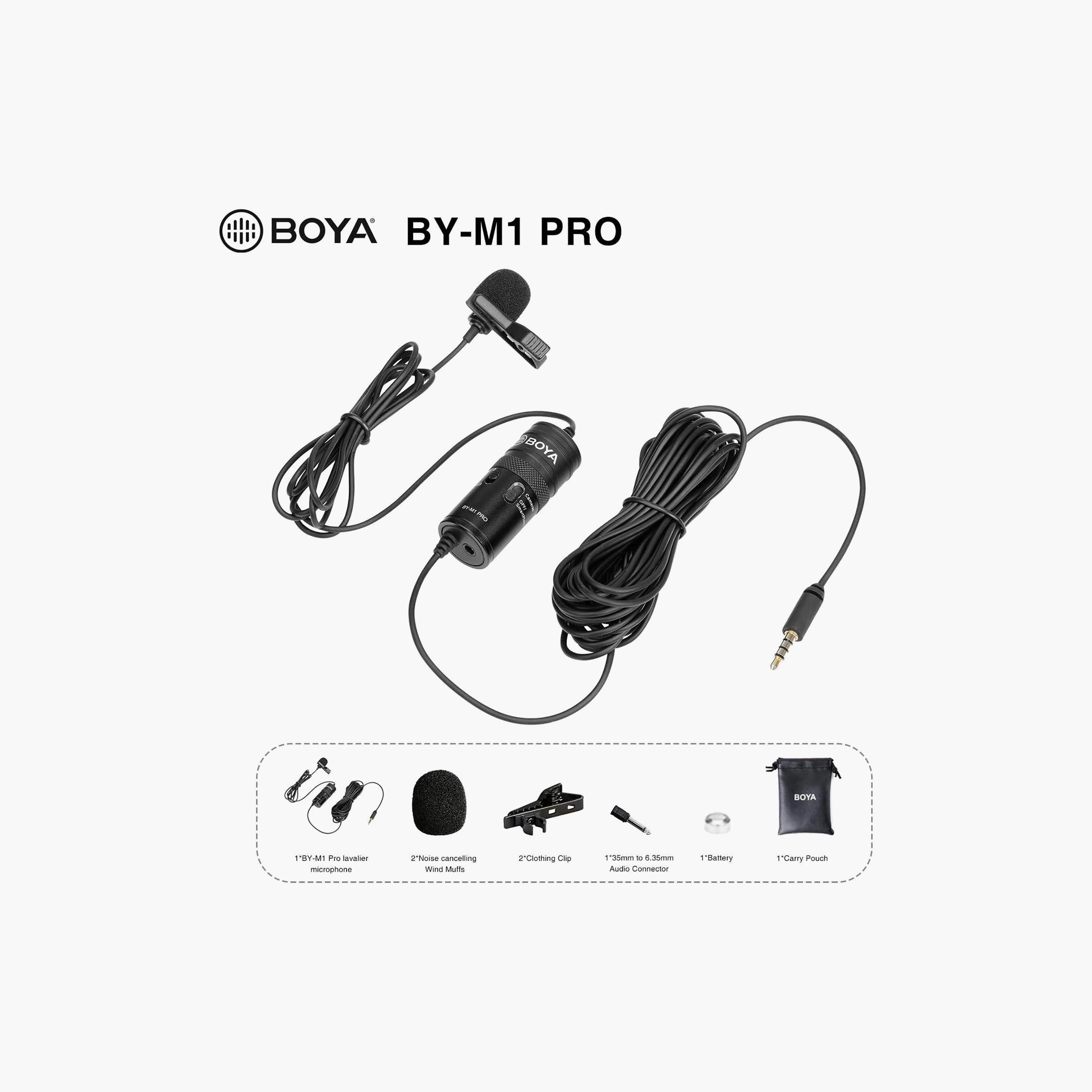 BOYA Omni-Directional Lavalier Microphone with Headphone Output | BY-M1 PRO-electronics-accessories-computeraccesories-image-6