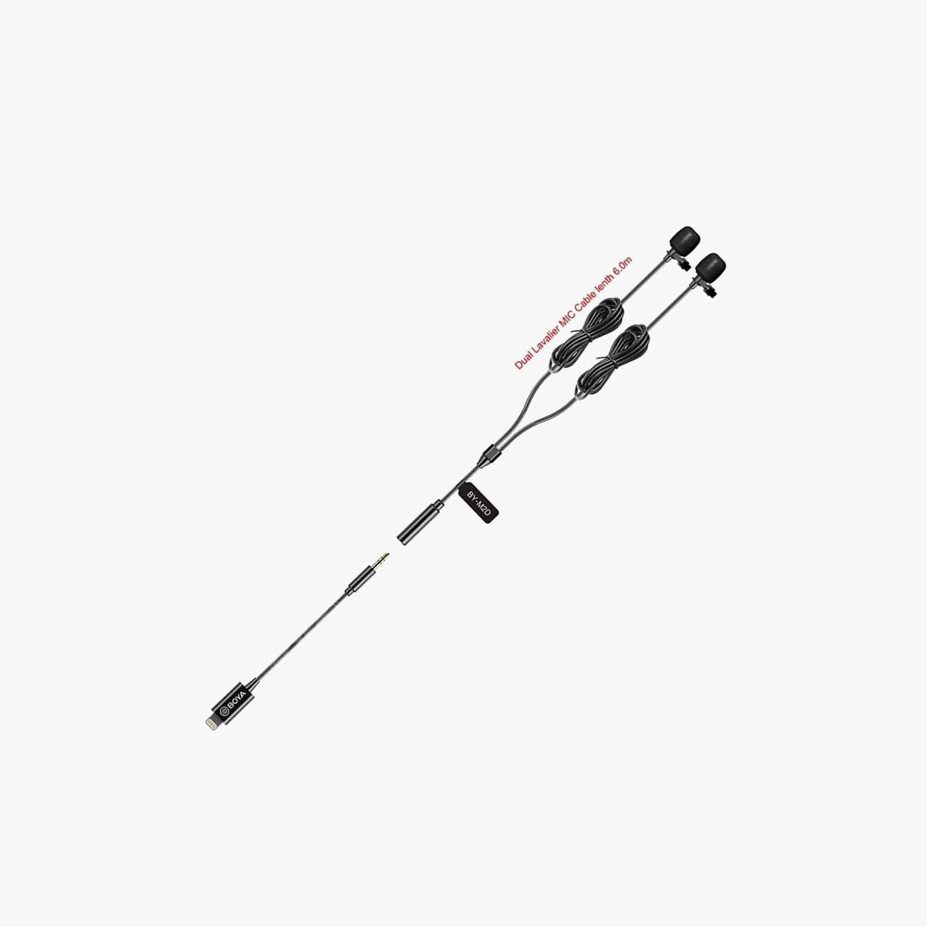 ميكروفون بويا لافالير ثنائي (مشبك) بموصل Lightning | BY-M2D-electronics-accessories-computeraccesories-image-5