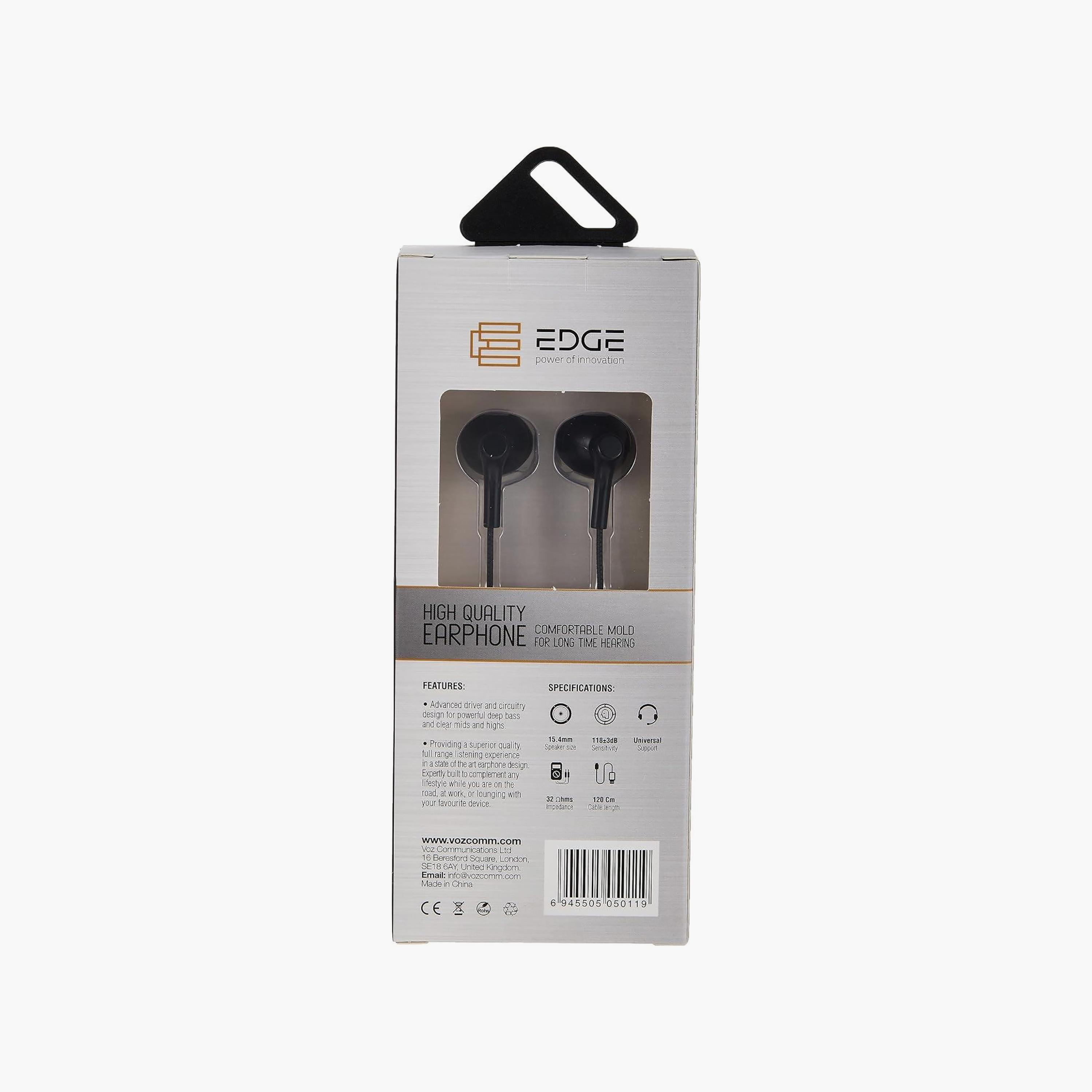 Edge Stereo Earphone with 3.5 mm Connector Black | EHS0011-electronics-headphonesandearphones-image-4