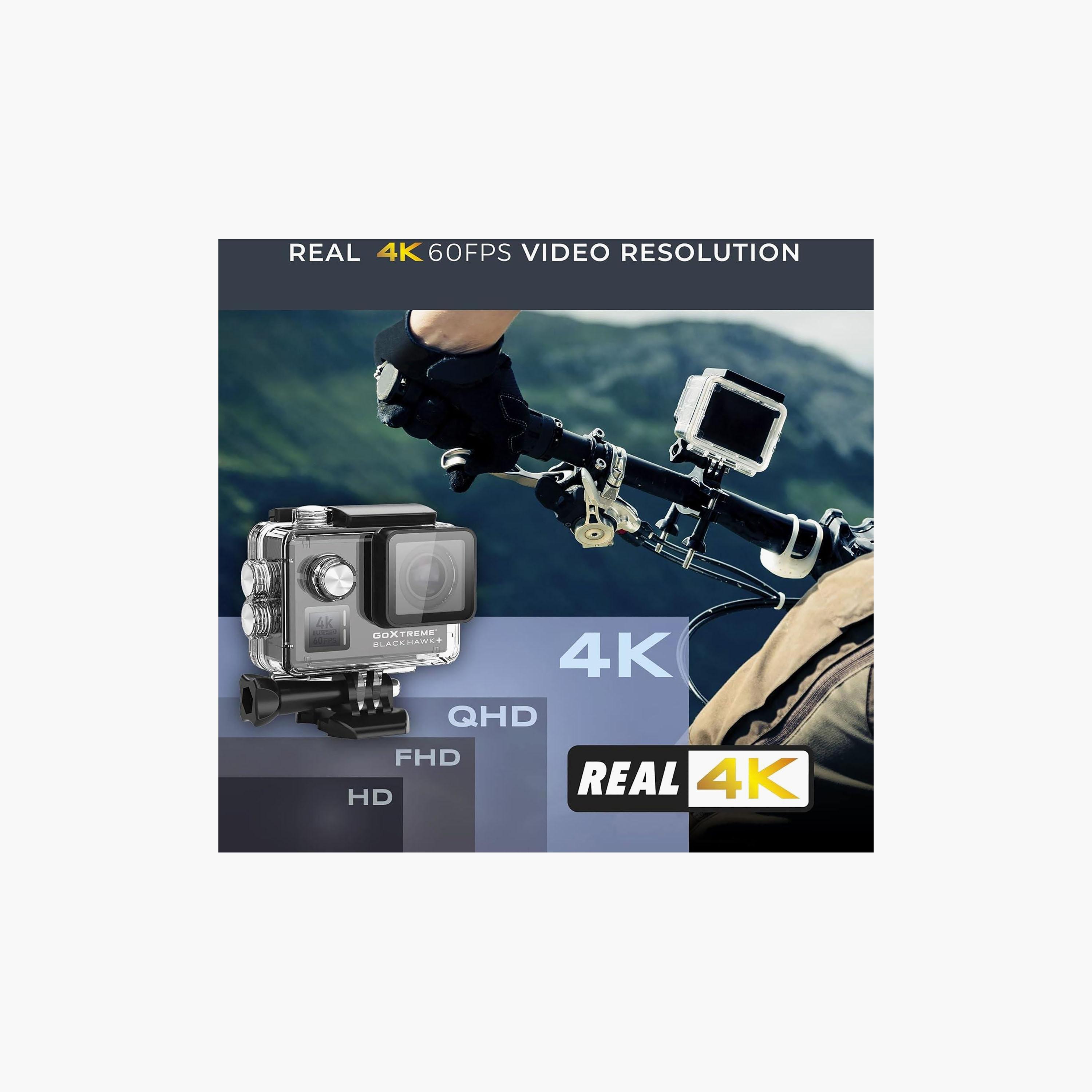 Go Xtreme Blackhawk 4K Action Camera | GOXTREME BLACK HAWK+ 4K-electronics-camera-image-2
