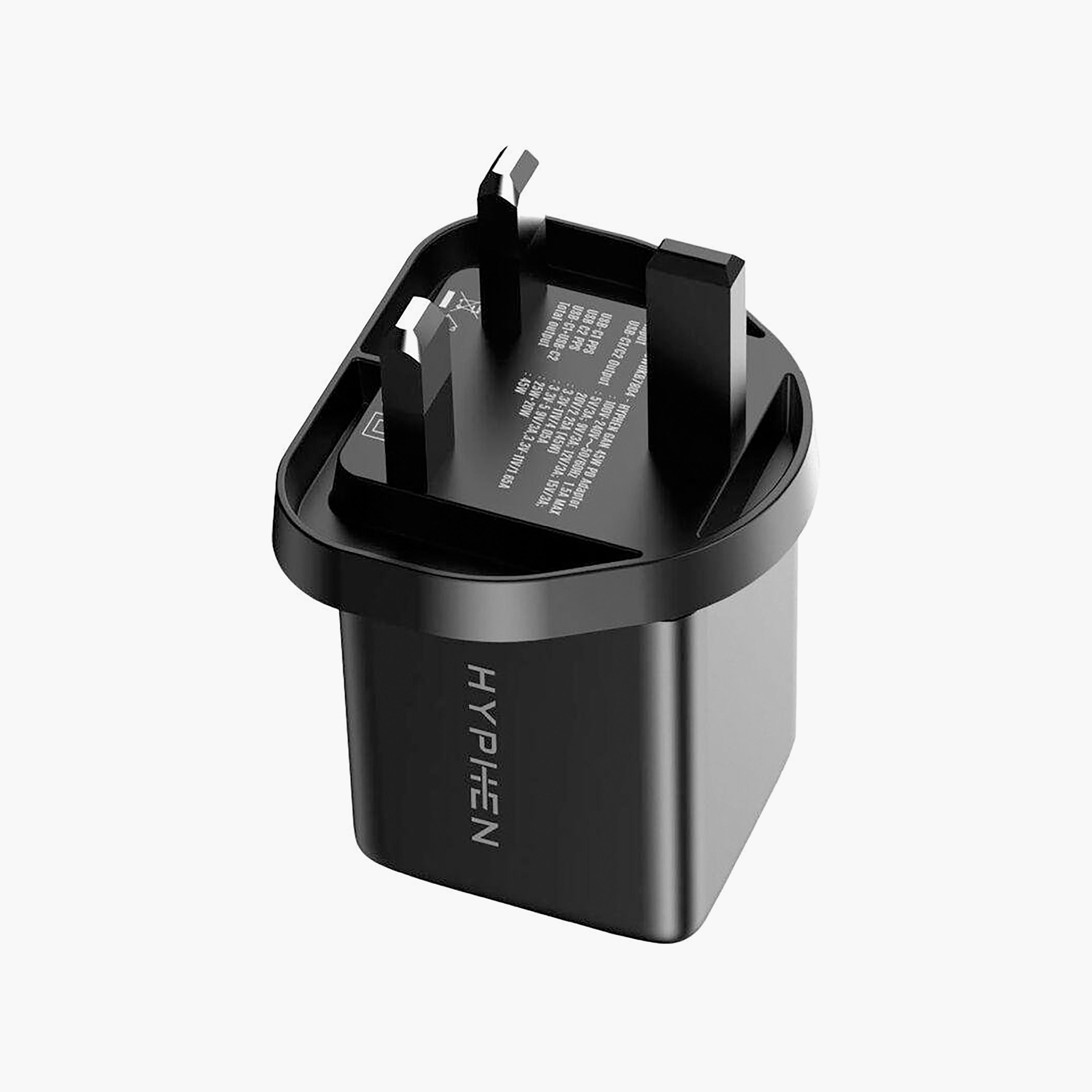 شاحن هايفن بتقنية GaN وقوة 45 واط بقابس للمملكة المتحدة باللون الأسود | HPA-G45WUKB7804-electronics-accessories-mobileaccesories-image-4