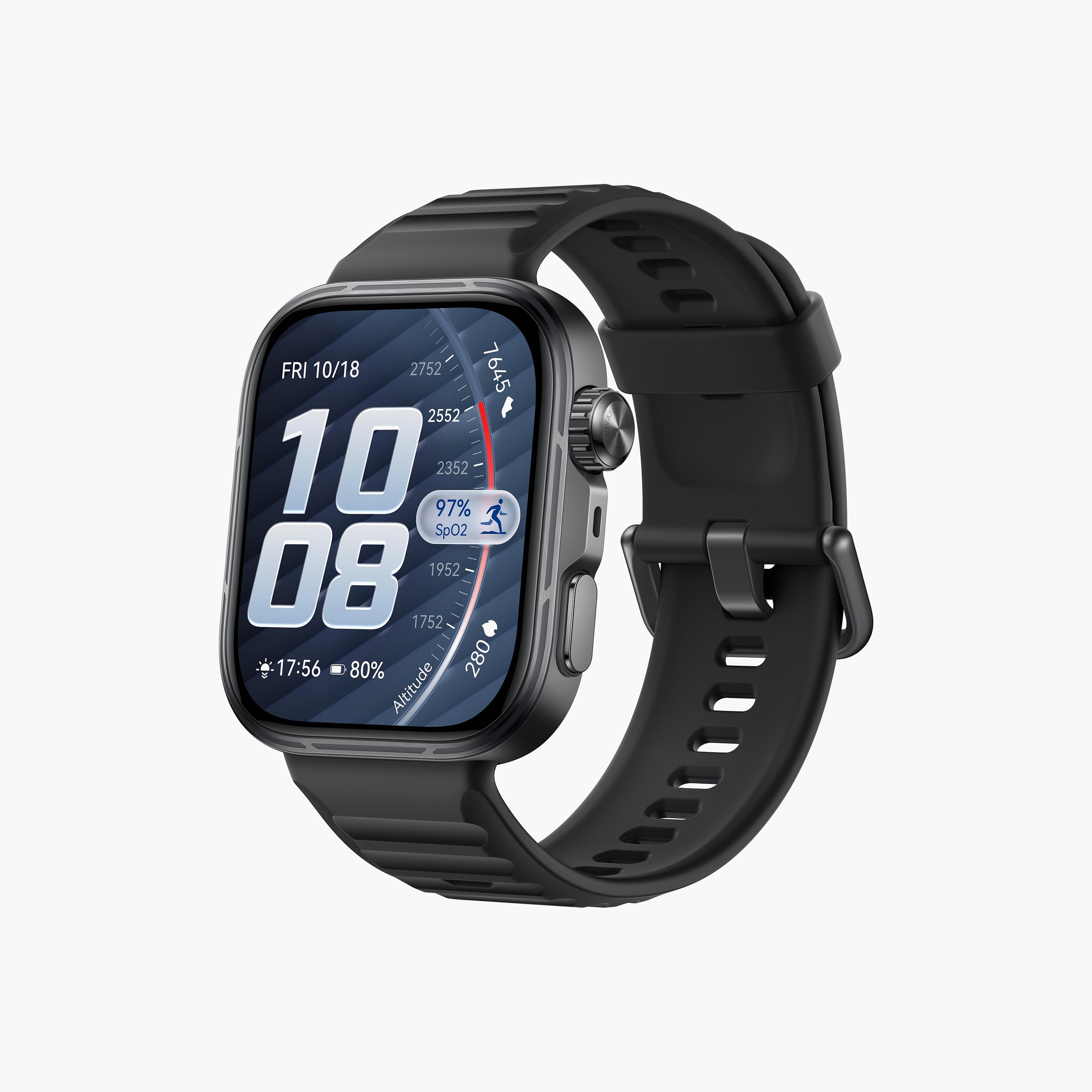 ساعة ذكية هواوي واتش جي تي فيت 5 برو مع حزام باللون الأسود | HUW-BD-FIT5P-BLK-STRAP-men-watchesandjewellery-watches-image-2