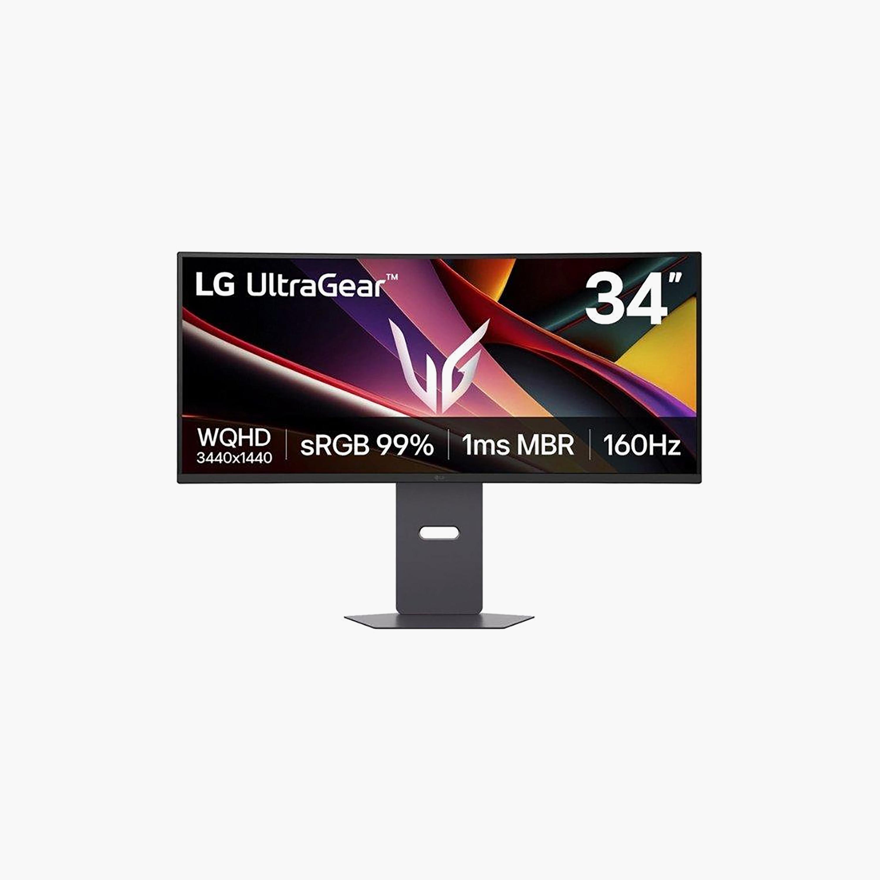 LG 34 inch UltraGear WQHD Curved Gaming Monitor 160Hz 1ms MBR NVIDIA G-SYNC | LG-34G600A-B-electronics-accessories-computeraccesories-image-1