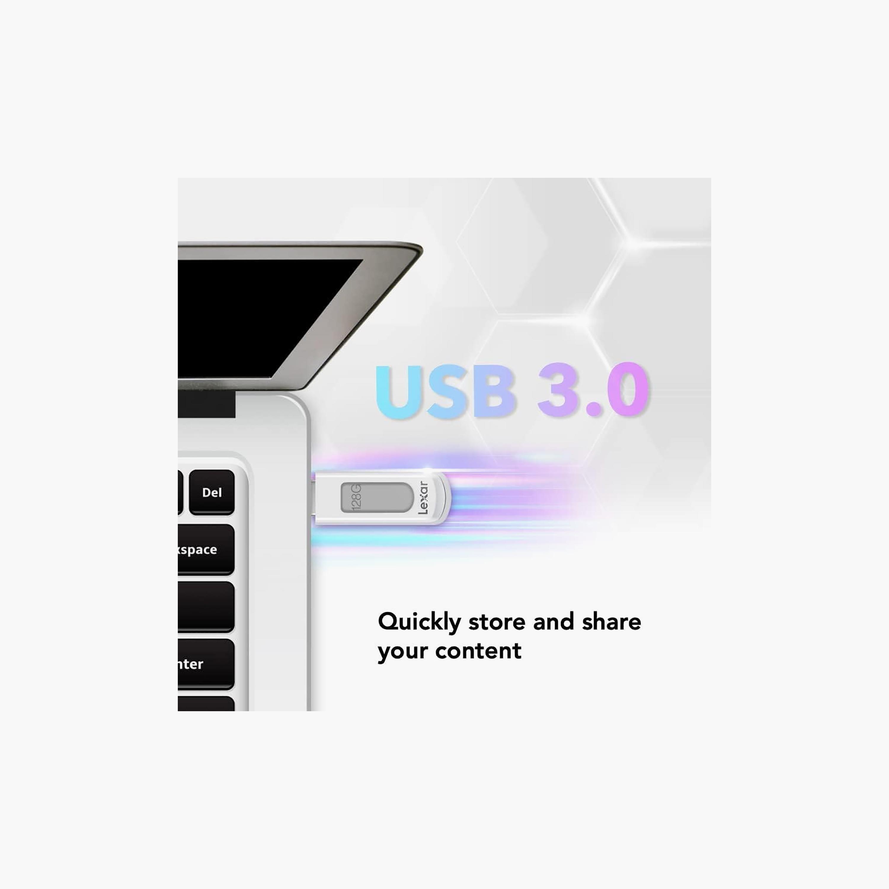 Lexar 128GB JumpDrive V100 USB 3.0 Flash Drive | LJDV100-128ABGY-electronics-accessories-computeraccesories-image-2