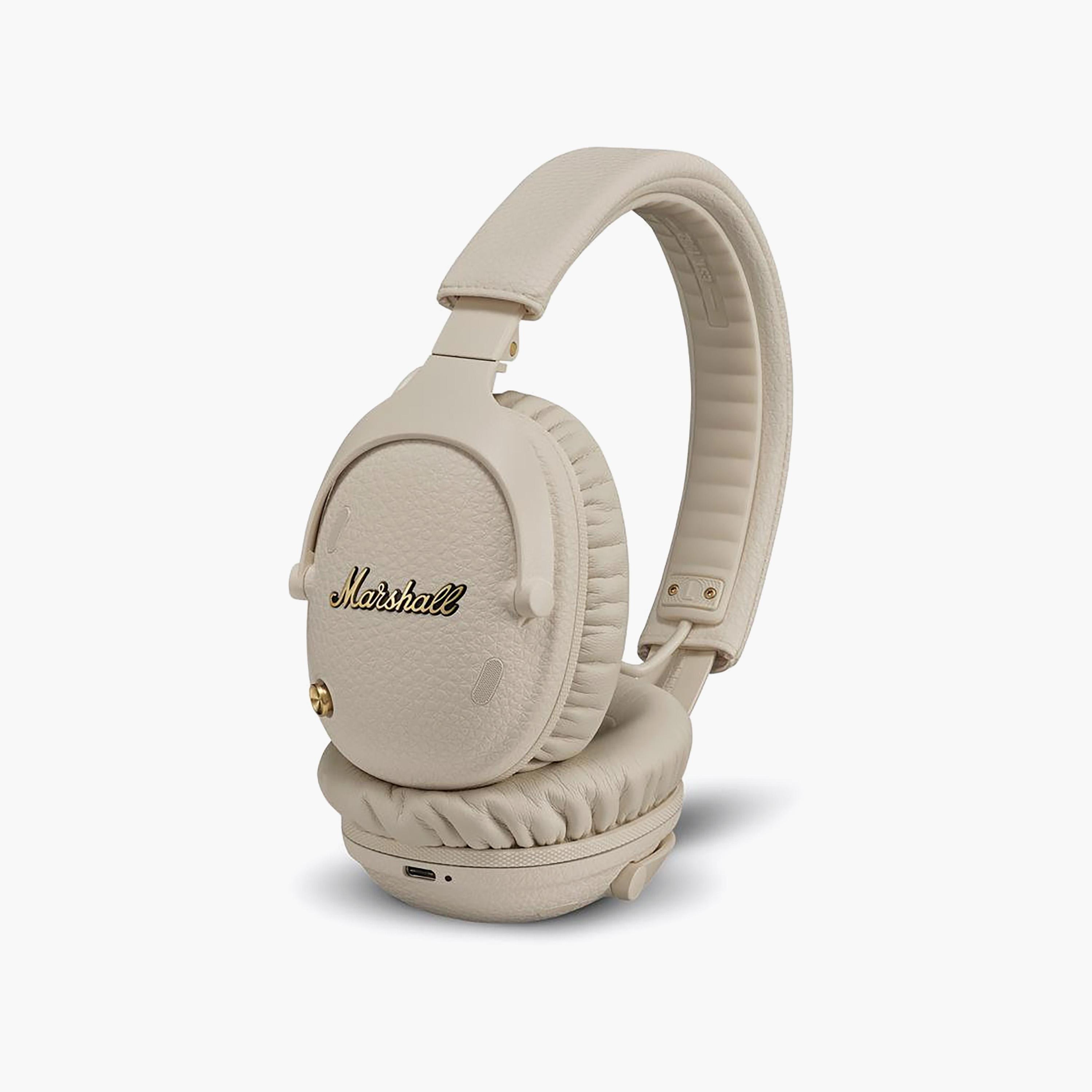 سماعة رأس لاسلكية مارشال مونيتور III فوق الأذن باللون الكريمة-electronics-headphonesandearphones-image-1