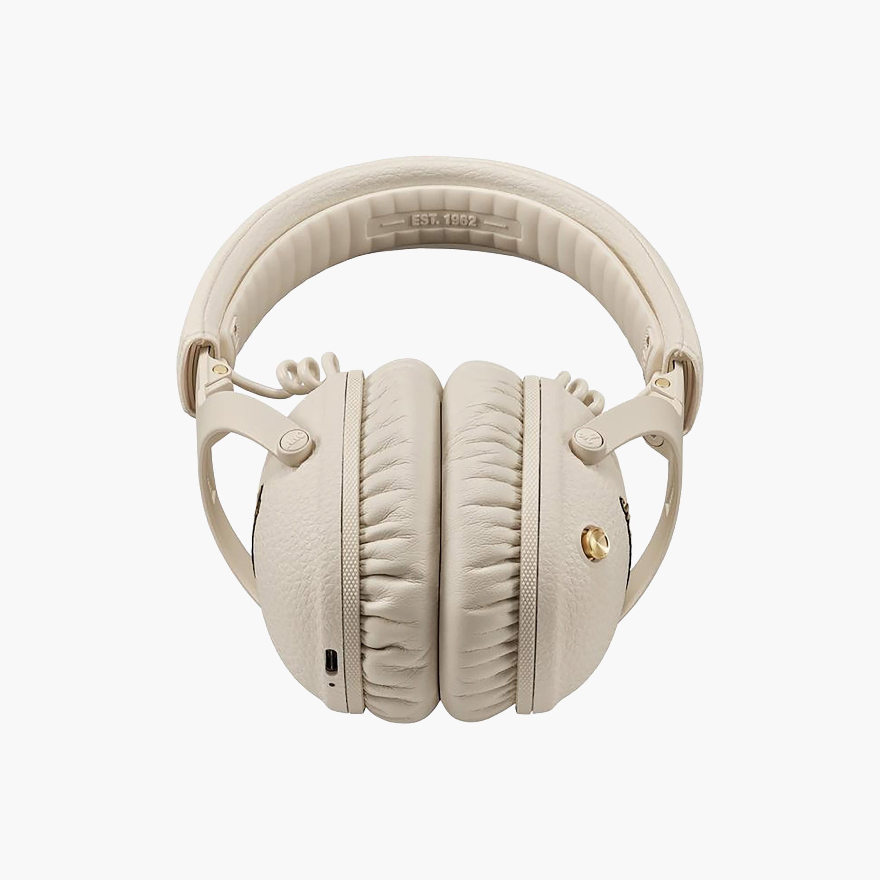 سماعة رأس لاسلكية مارشال مونيتور III فوق الأذن باللون الكريمة-electronics-headphonesandearphones-image-2