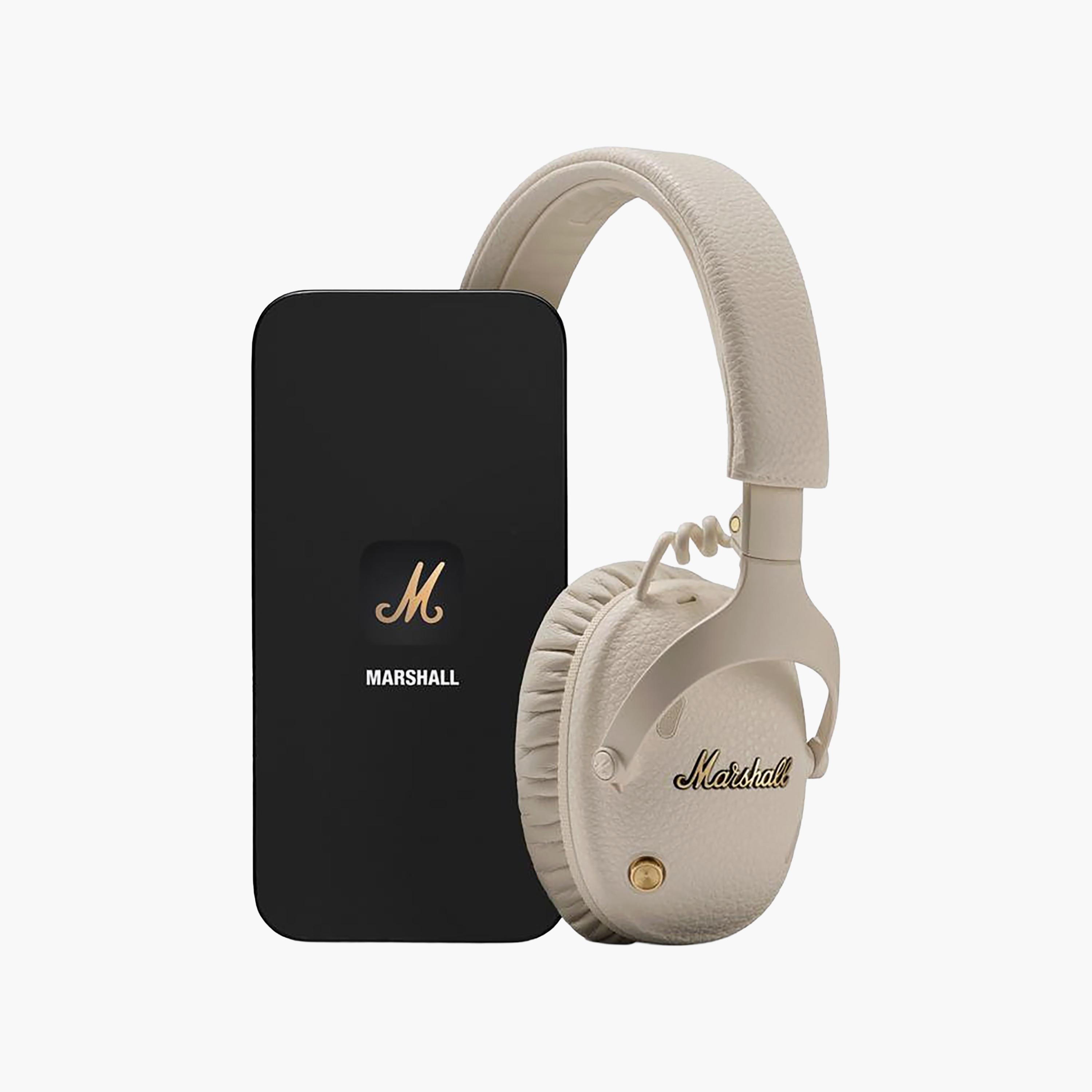 سماعة رأس لاسلكية مارشال مونيتور III فوق الأذن باللون الكريمة-electronics-headphonesandearphones-image-4
