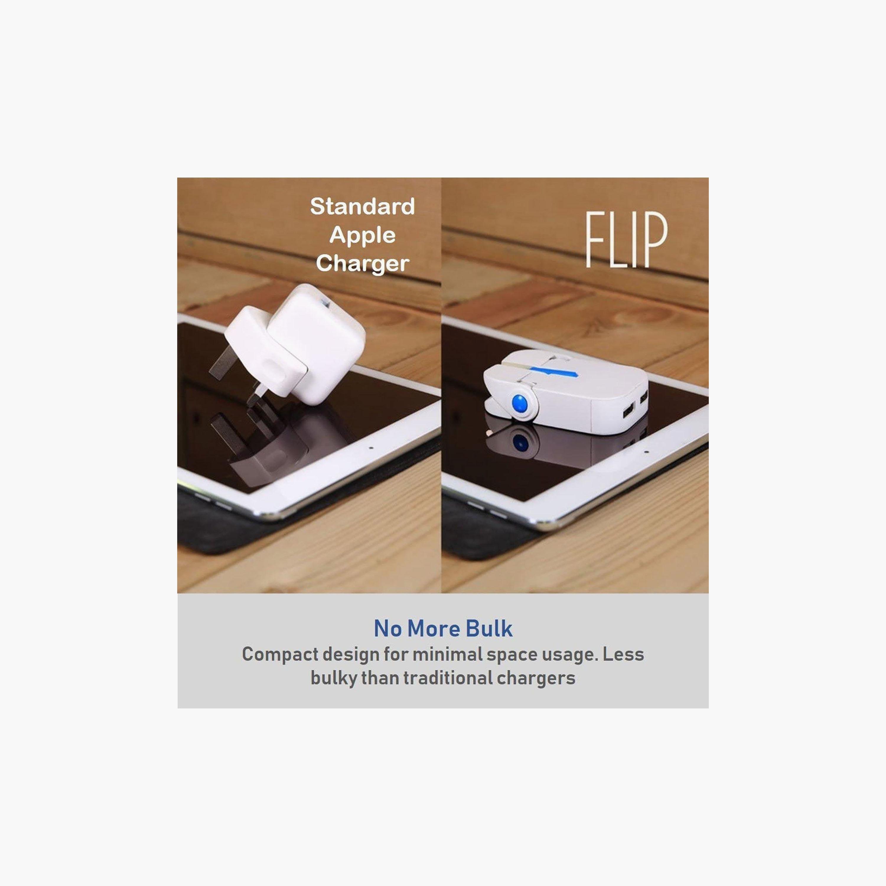 One Adaptr. Flip Duo Foldable Dual USB Charger White | PA-FPP-2WH-electronics-accessories-mobileaccesories-image-2