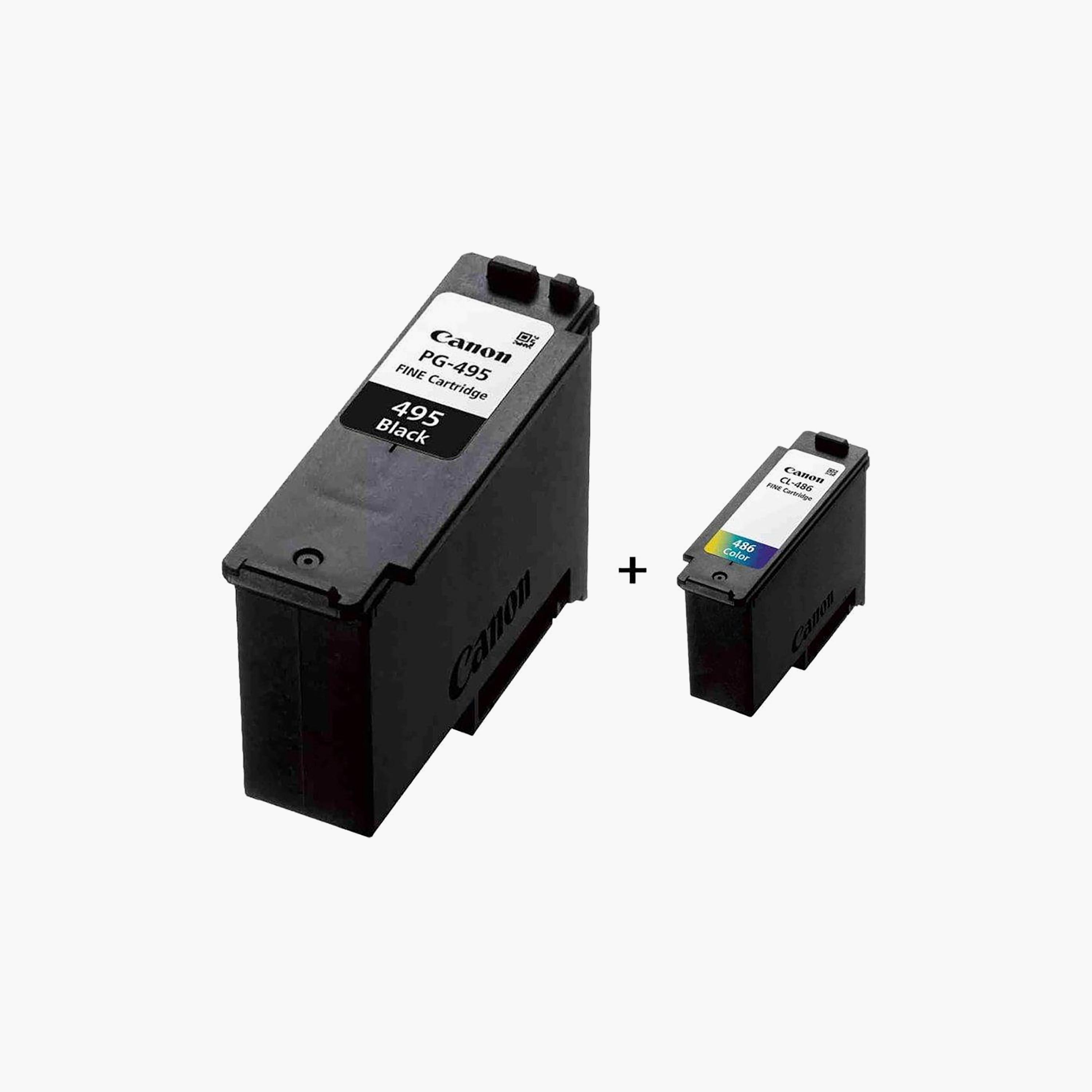 Canon PG-495 Black Ink Cartridge and CL-486 Colour Ink Cartridge-electronics-accessories-computeraccesories-image-1
