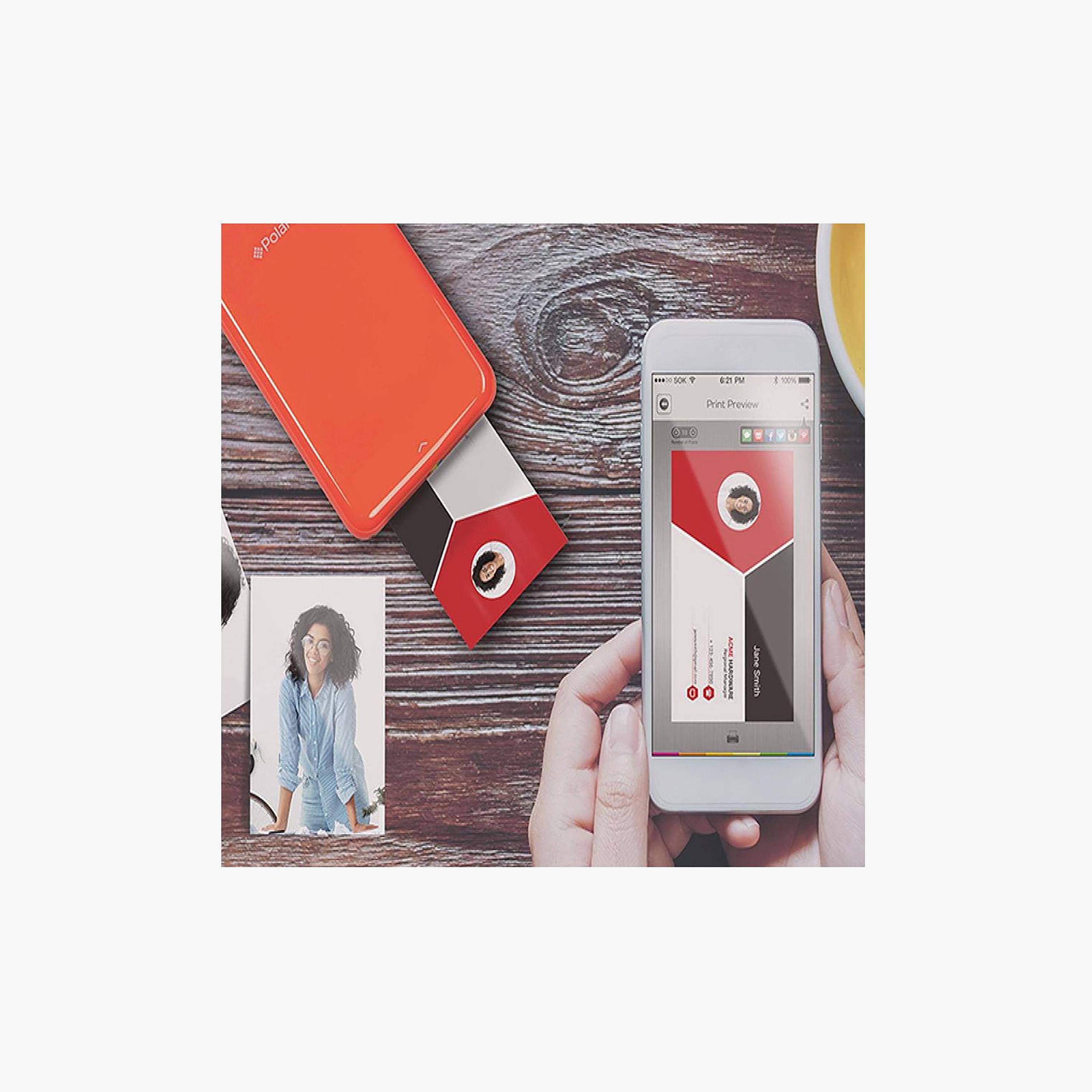 Polaroid ZINK ZIP Wireless Mobile Photo Mini Printer Red | POLMP01R-electronics-accessories-computeraccesories-image-2