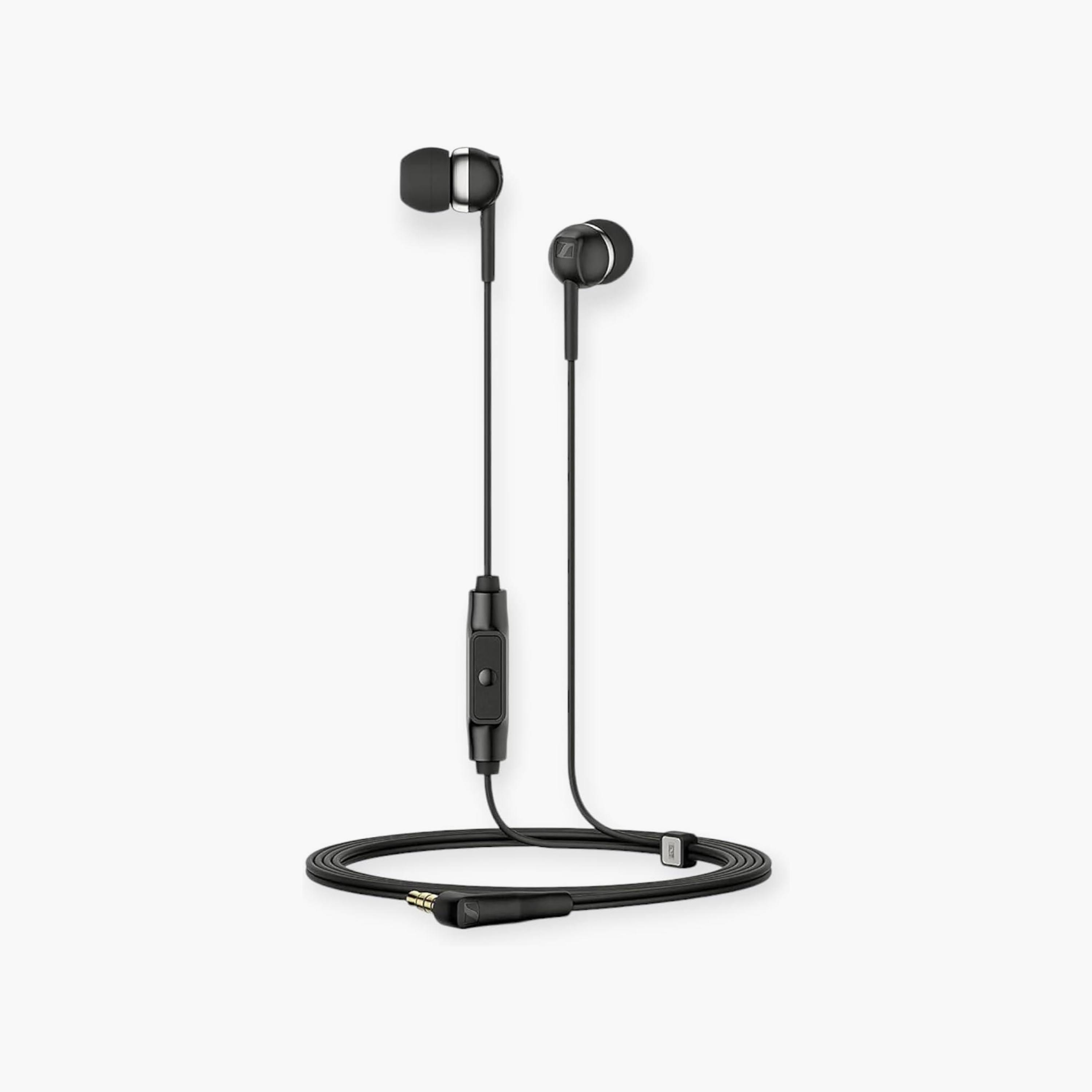 سماعة أذن سلكية داخل الأذن سنهايزر CX80S مع ميكروفون باللون الأسود | SH-CX-80S-BLK-electronics-headphonesandearphones-image-1