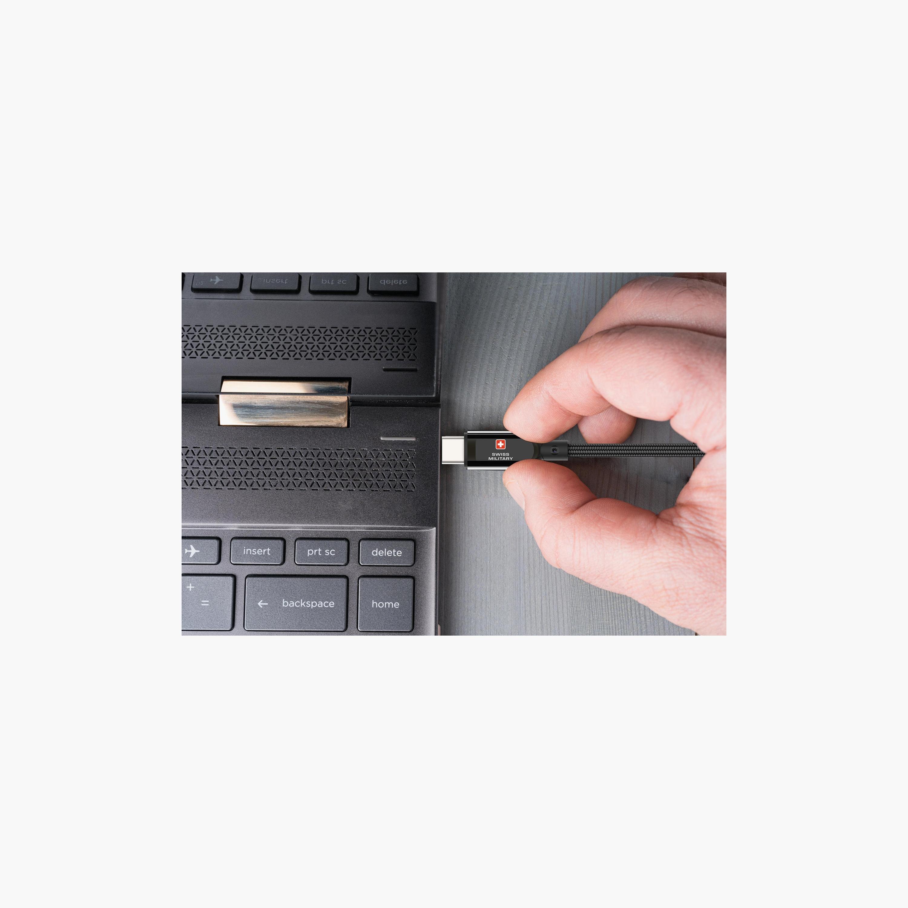 Swiss Military SM 60W USB-C to USB-C Cable Black Premium Braided 2m-electronics-accessories-mobileaccesories-image-3