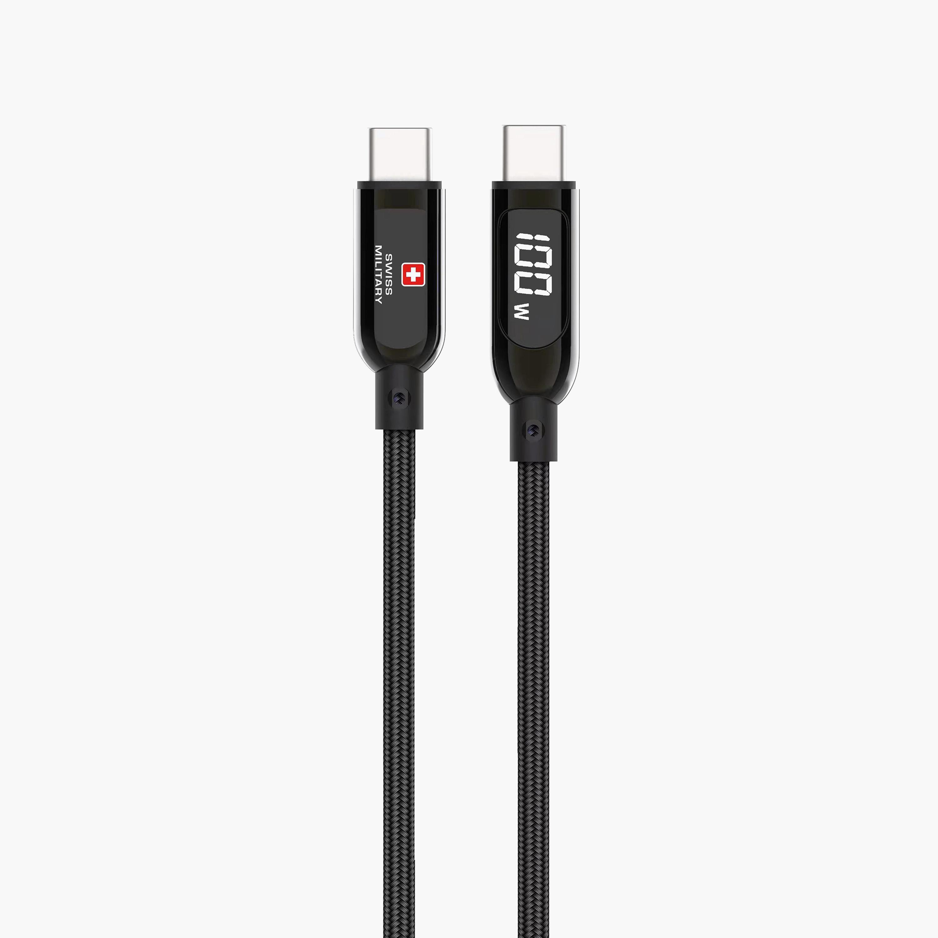 Swiss Military GaN II 100W AC Adapter 2 USB-C Ports with Cable USB-C to USB-C CC100W-electronics-accessories-mobileaccesories-image-5