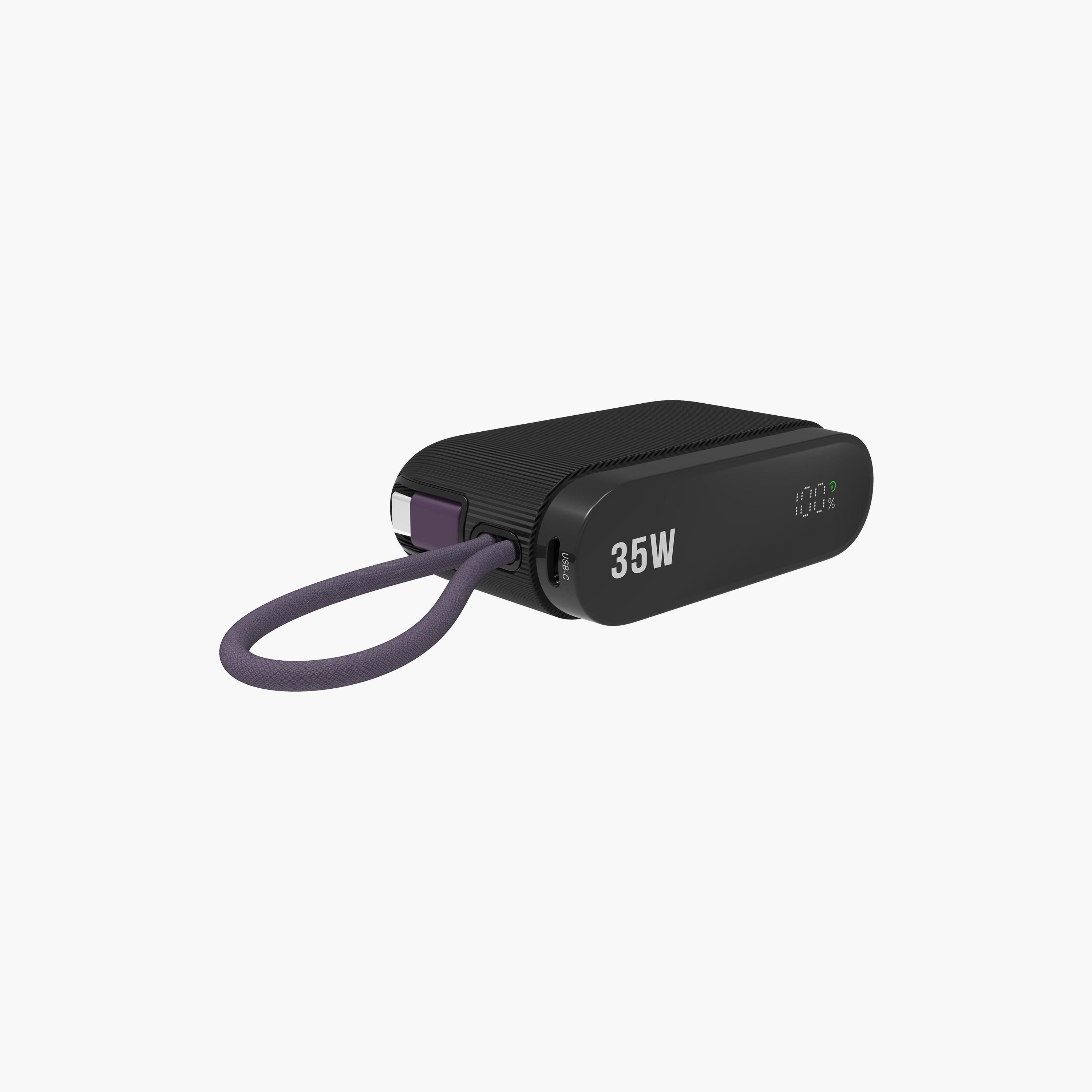 Swiss Military 10000 mAh Compact Power Bank Mini LED 35W Black | SM-PB-10K-35W-MINI-LED-CBL-BLK-electronics-accessories-mobileaccesories-image-2
