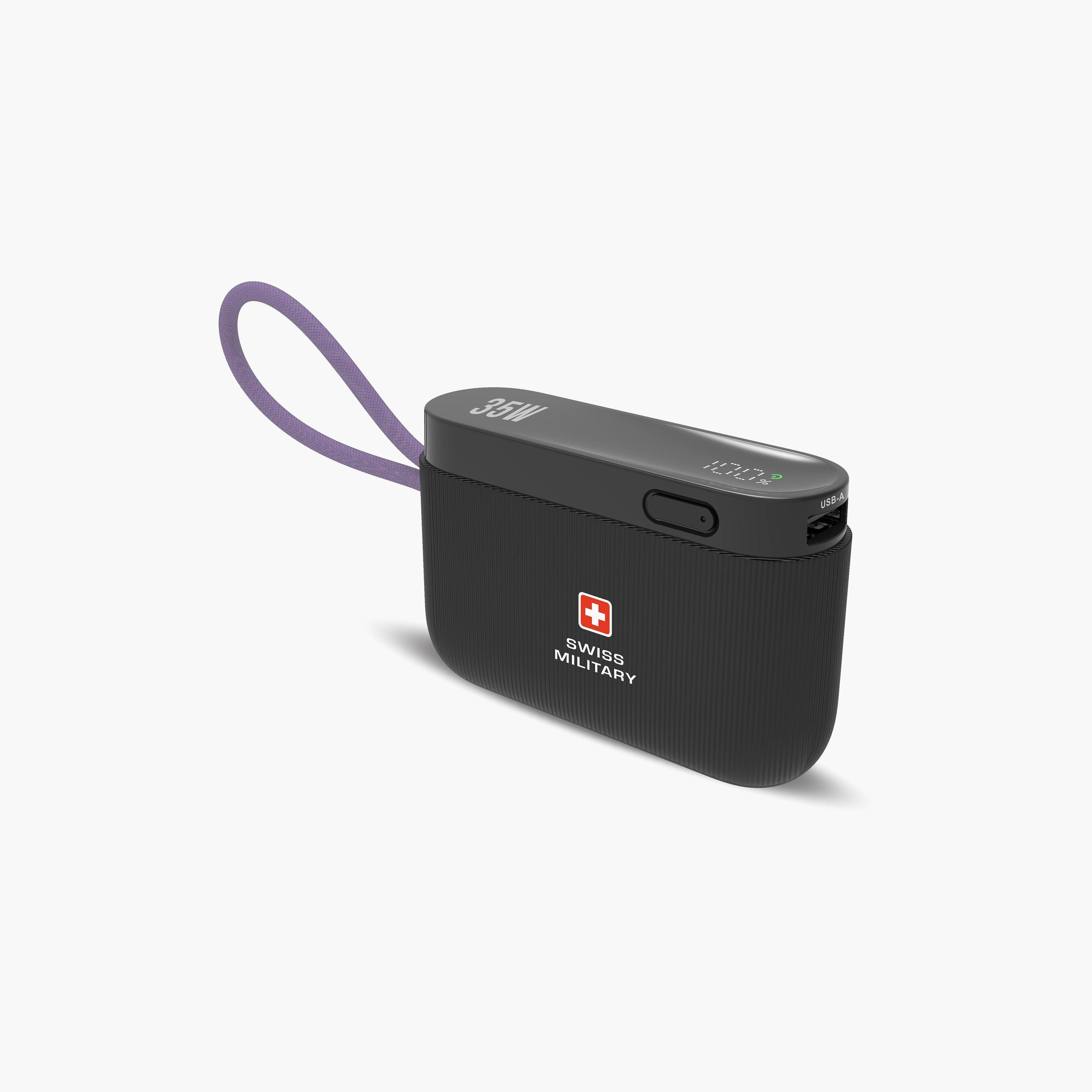 Swiss Military 10000 mAh Compact Power Bank Mini LED 35W Black | SM-PB-10K-35W-MINI-LED-CBL-BLK-electronics-accessories-mobileaccesories-image-3