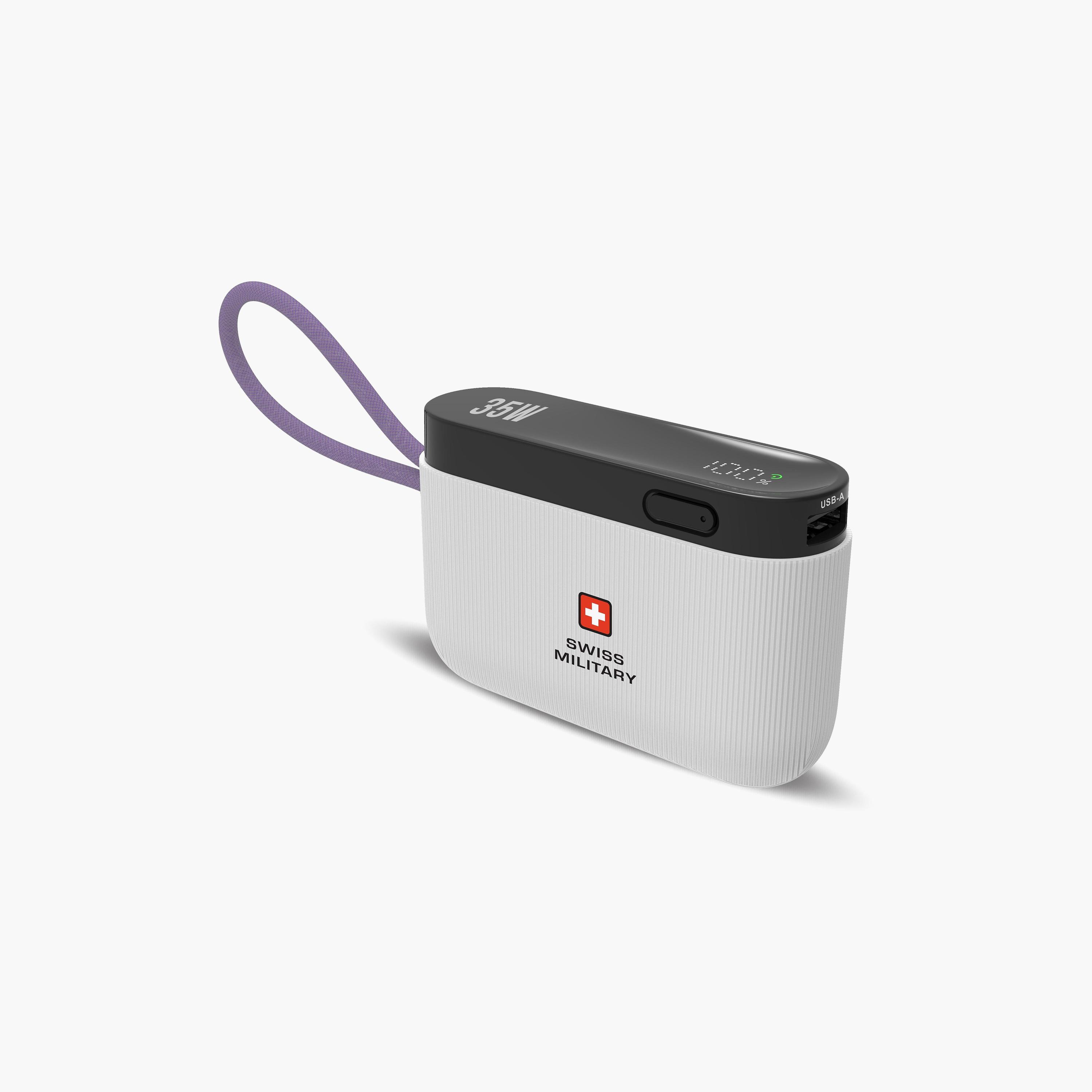 Swiss Military 10000 mAh Compact Power Bank Mini LED 35W White | SM-PB-10K-35W-MINI-LED-CBL-WHI-electronics-accessories-mobileaccesories-image-3