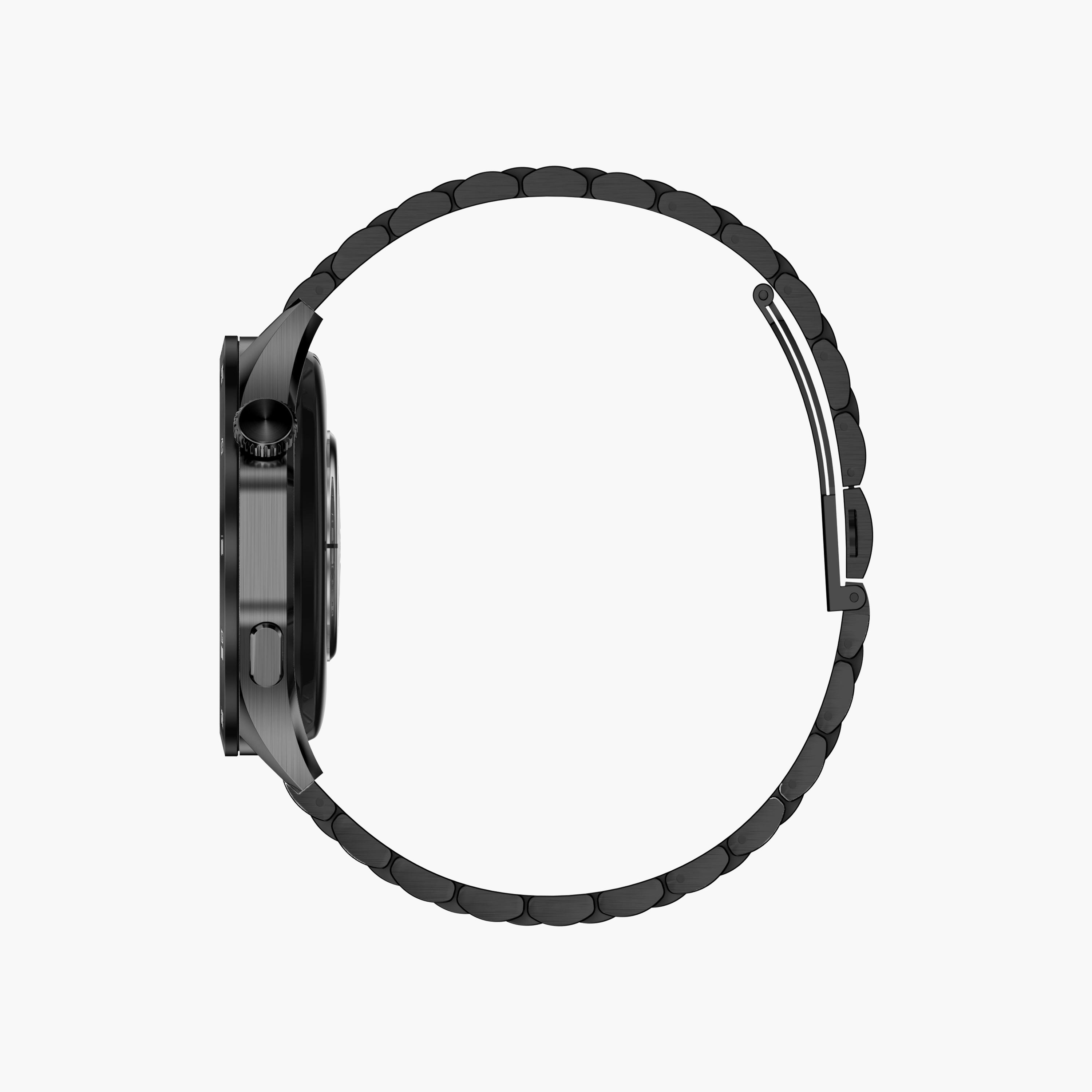 ساعة ذكية سويس ميليتاري بإطار أسود وحزام معدني أسود | SM-WCH-INTL-BLKFBMS-men-watchesandjewellery-watches-image-5