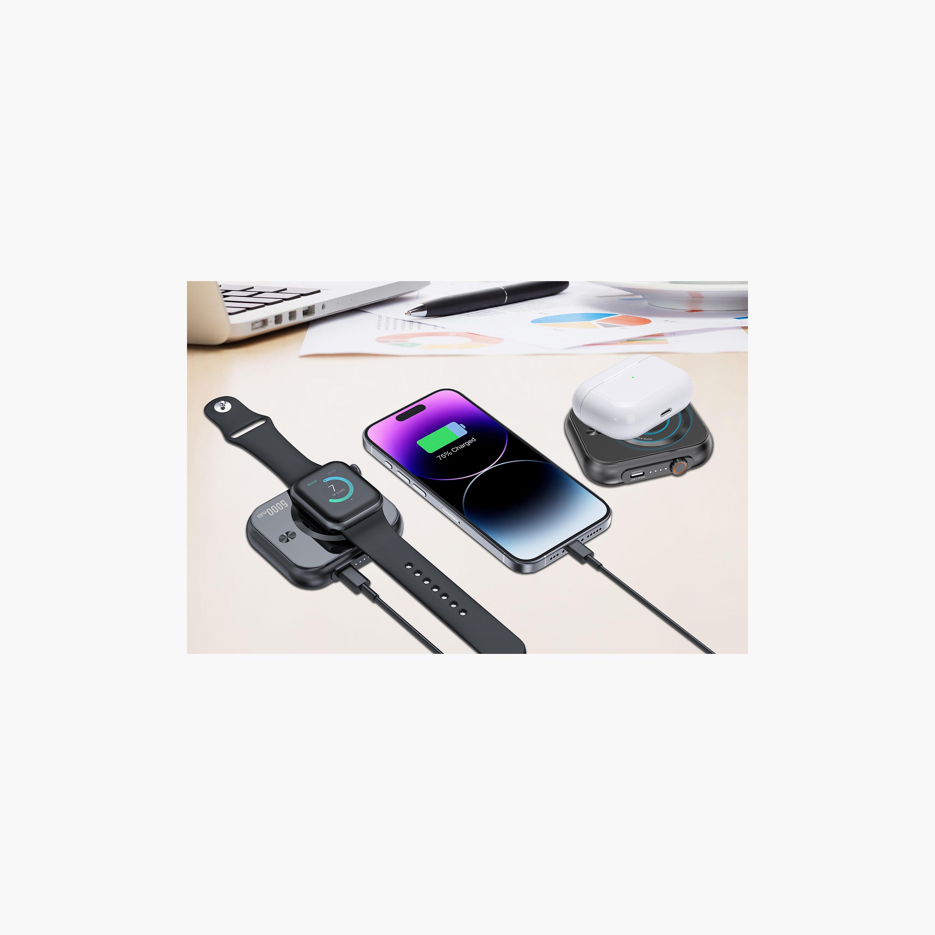 Swiss Military Magnetic Charging 3 in 1 Power Bank 5000mAh Black | SM-WL-3IN1-MAGCHARGE-5K-BLK-electronics-accessories-mobileaccesories-image-4