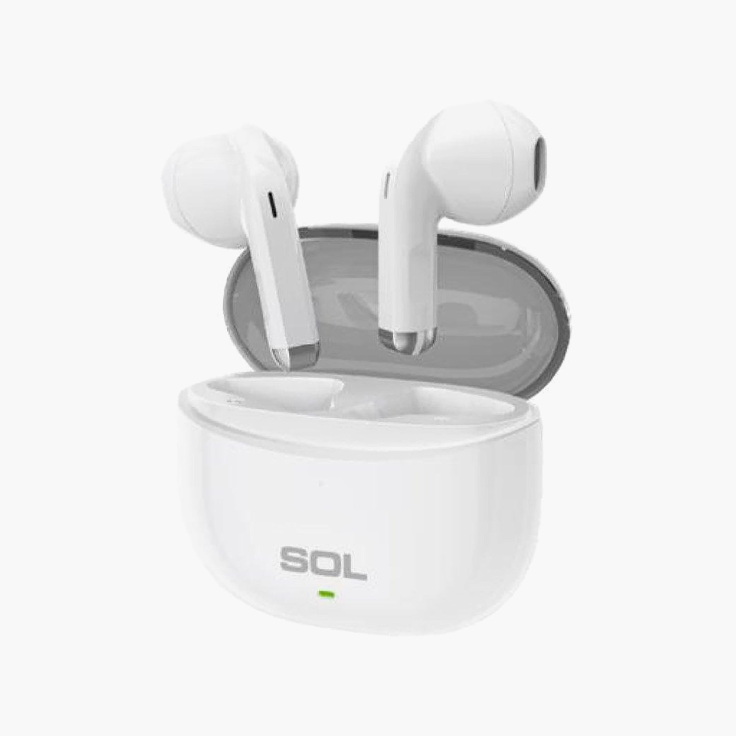 SOL Wireless Airpod Bluetooth Earbuds White Black | SOL-BT030-electronics-headphonesandearphones-image-1