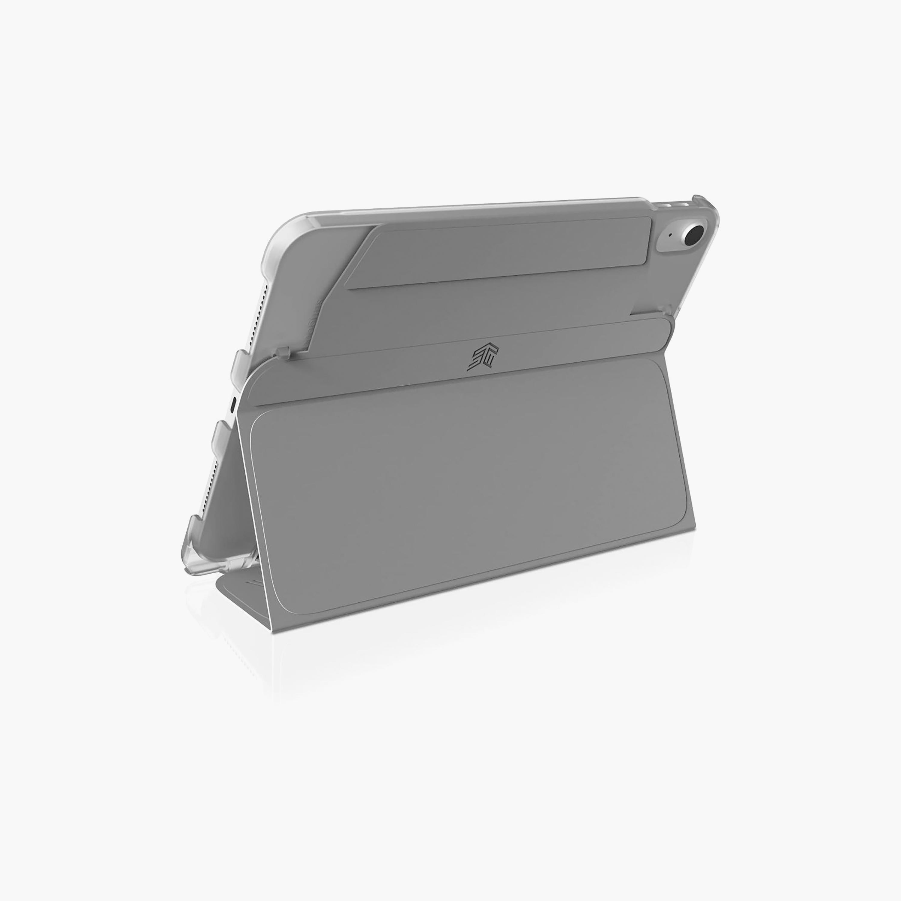 حافظة حماية إس تي إم ستوديو لآيباد جيل 10 مع مكان لحفظ القلم وميزة النوم والاستيقاظ رمادي-electronics-accessories-mobileaccesories-image-3