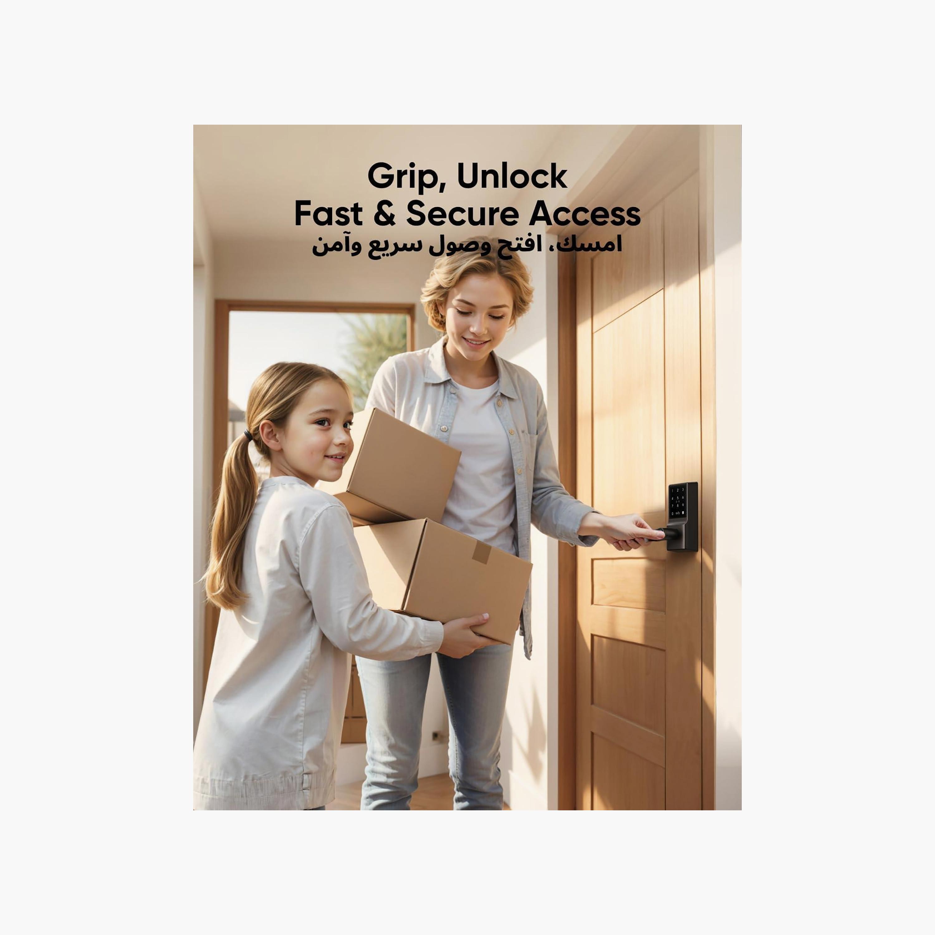 Eufy Smart Lever Lock C33 Black | T85L0111-electronics-accessories-computeraccesories-image-3