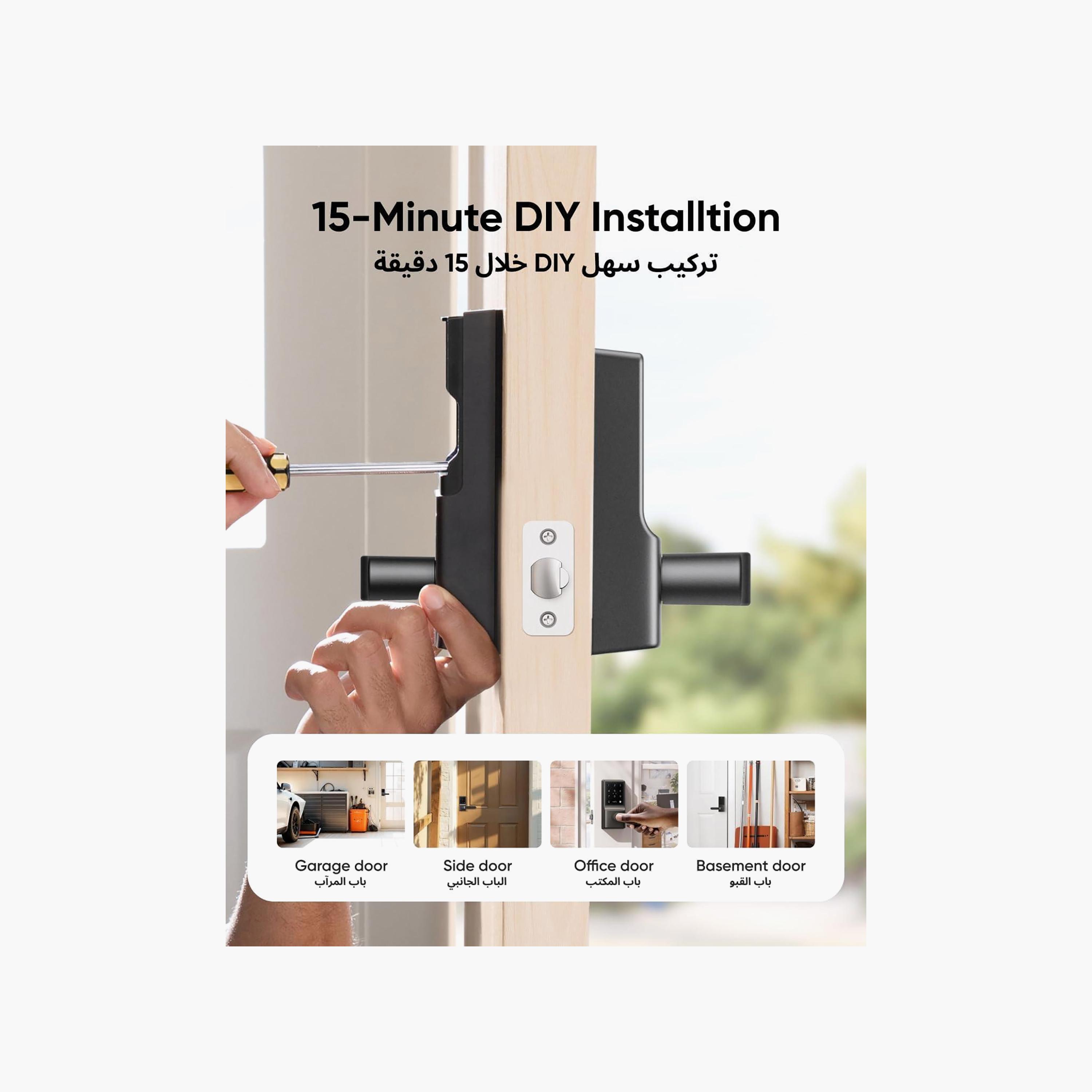Eufy Smart Lever Lock C33 Black | T85L0111-electronics-accessories-computeraccesories-image-6