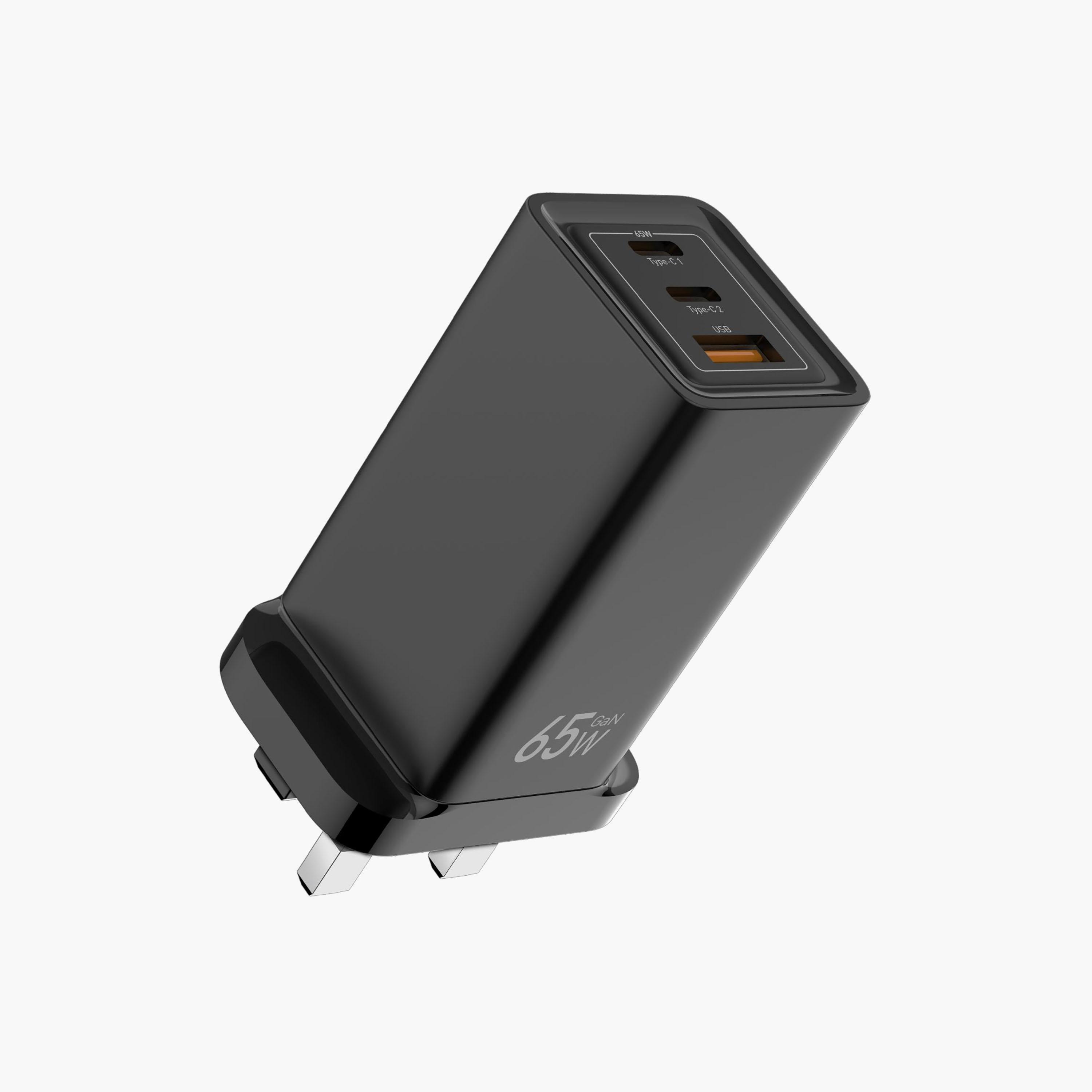 Totudesign Pure Series GaN PD 65W Wall Charger Black | T-CHPURGANBK-electronics-accessories-mobileaccesories-image-1