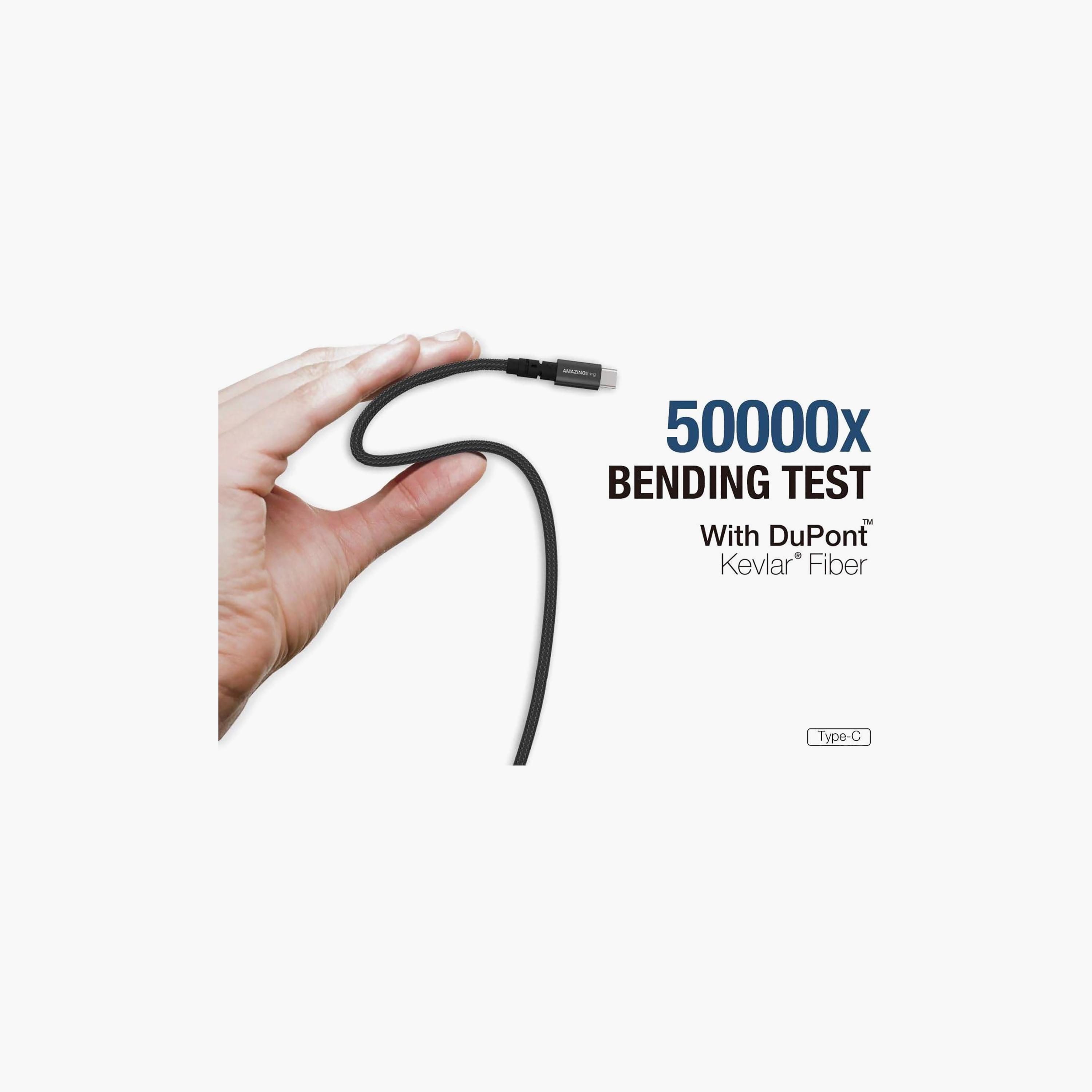 كابل شحن سريع أمايزينج ثينج باور ماكس بلس من USB-C إلى USB-A بطول 20 سم | TCPMP020MBK-electronics-accessories-mobileaccesories-image-4