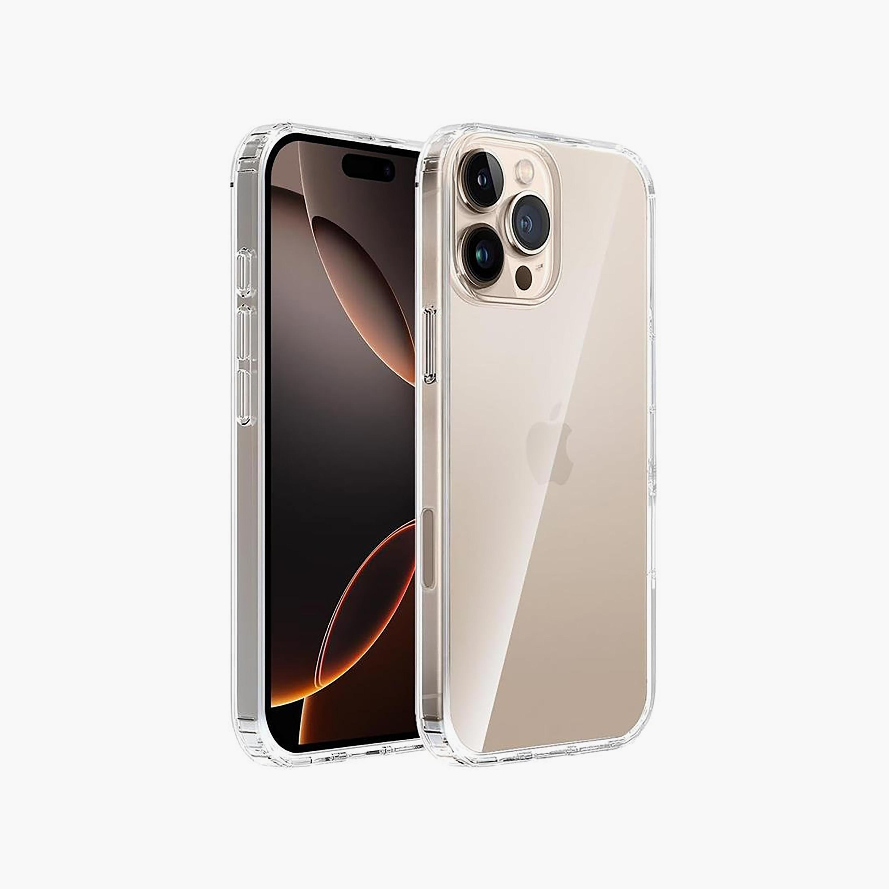 Trands iPhone 16 Plus Clear Back Case Shockproof Bumper Cover | TR-CC1611-electronics-accessories-mobileaccesories-image-1