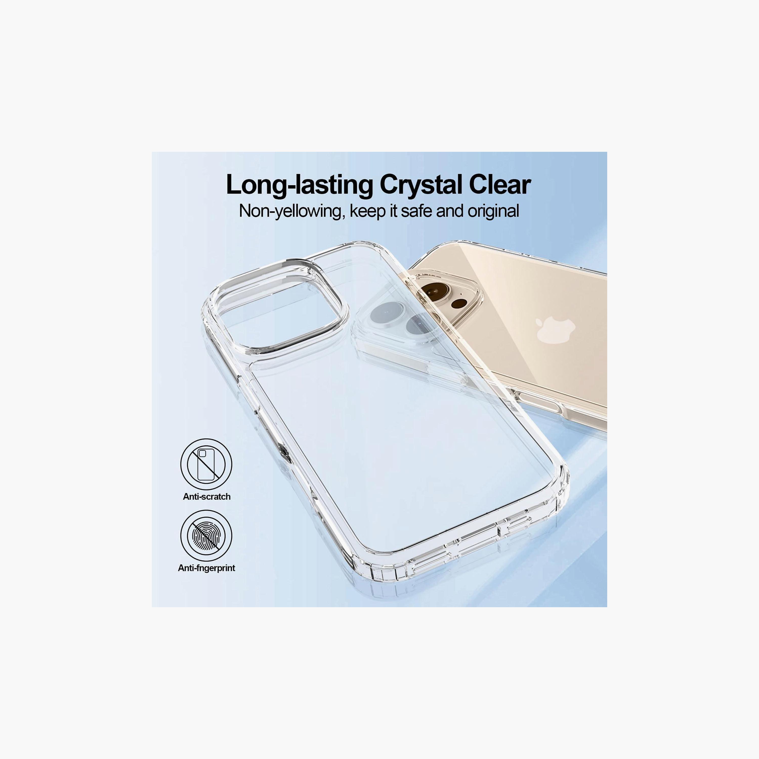 Trands iPhone 16 Plus Clear Back Case Shockproof Bumper Cover | TR-CC1611-electronics-accessories-mobileaccesories-image-3