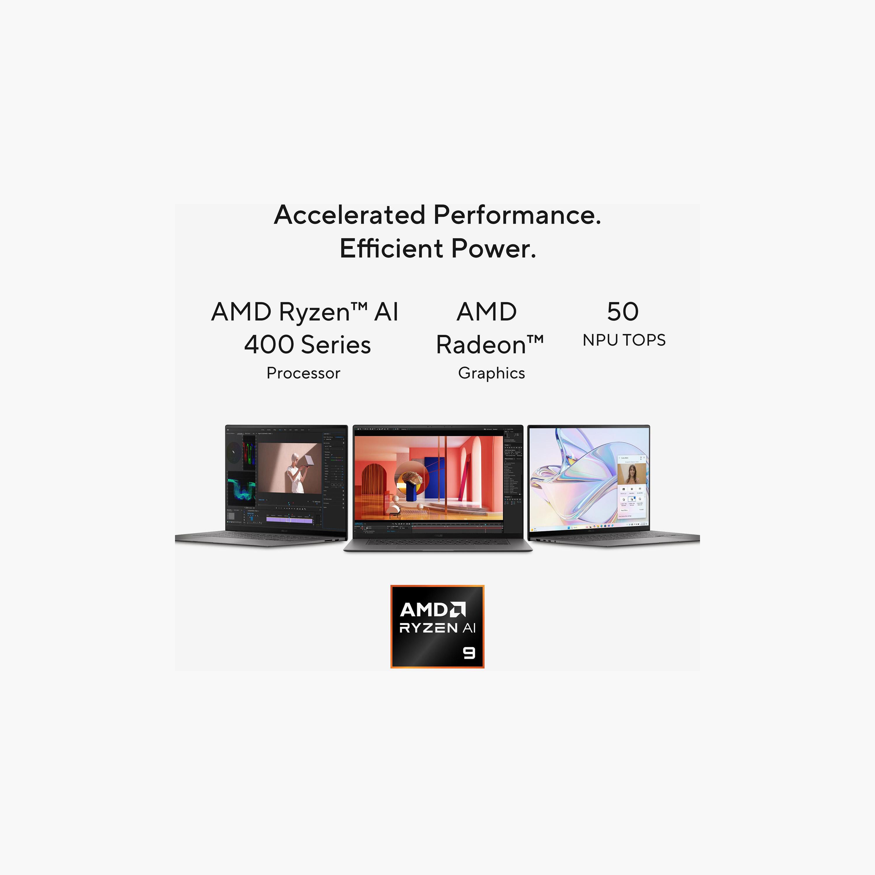 أسوس زينبوك S 16 بمعالج رايزن AI 9 ورام 32 جيجا 1 تيرا SSD 3K OLED ويندوز 11 أبيض إسكندنافي-electronics-laptops-image-3