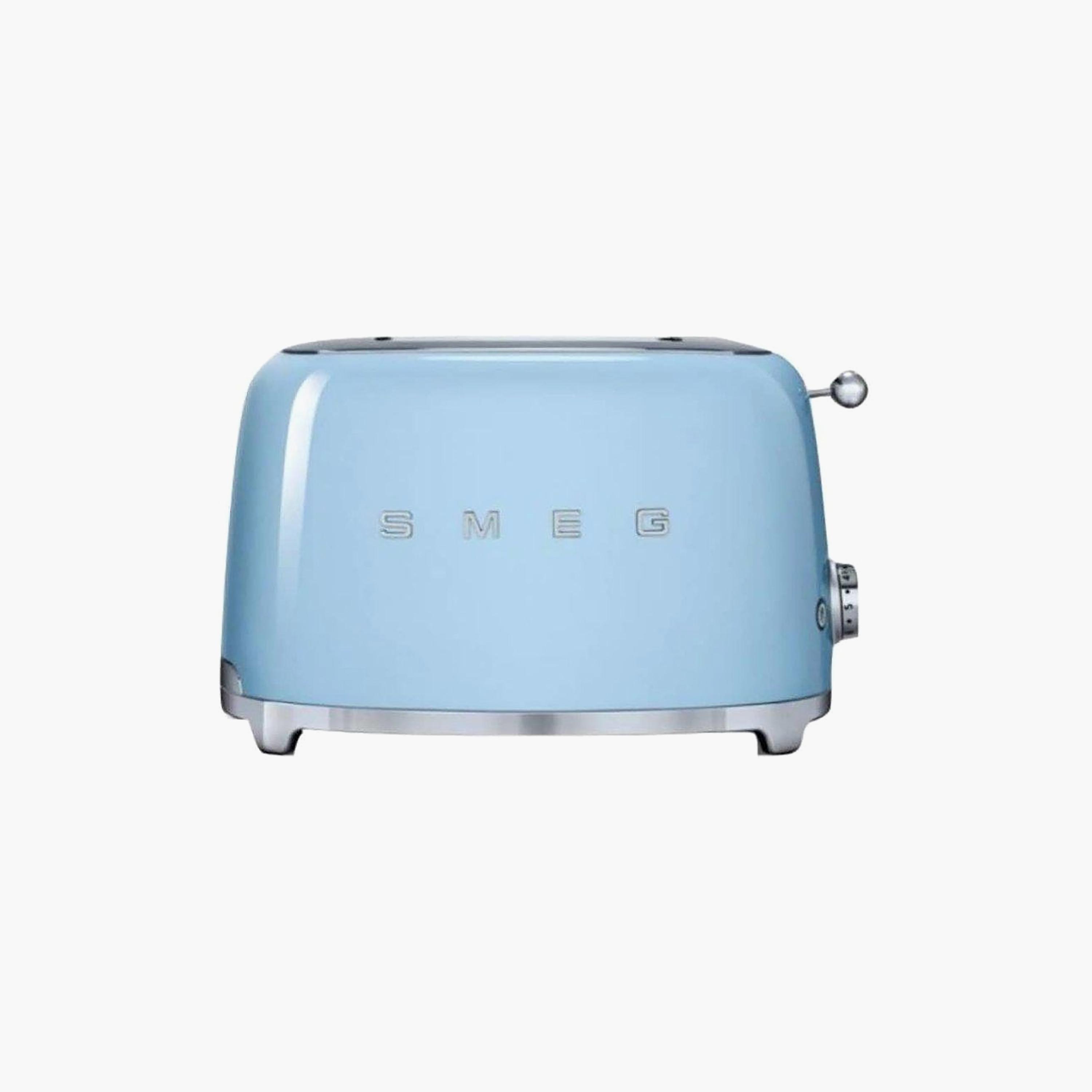 Smeg 50's Retro Style 2 Slice Toaster Pastel Blue | TSF01PBUK-household-appliances-kitchenappliances-toasters-image-2
