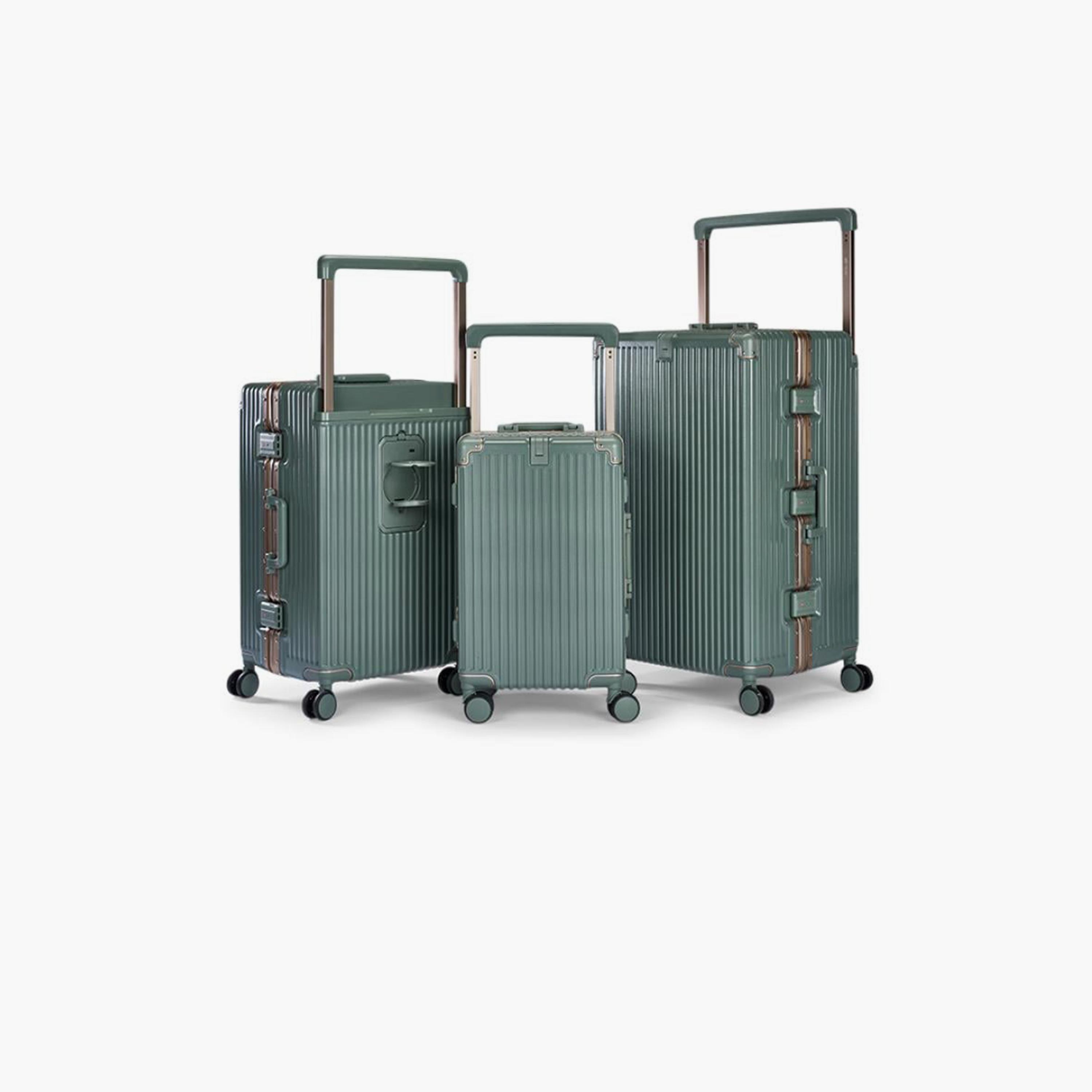 Limra Luxury Set of 3 Polycarbonate with ABS Hard-Sided 4-Wheeler Spinner Trolley Bags with 3-Digit Number Lock-travel-luggagesandbags-luggage-image-1