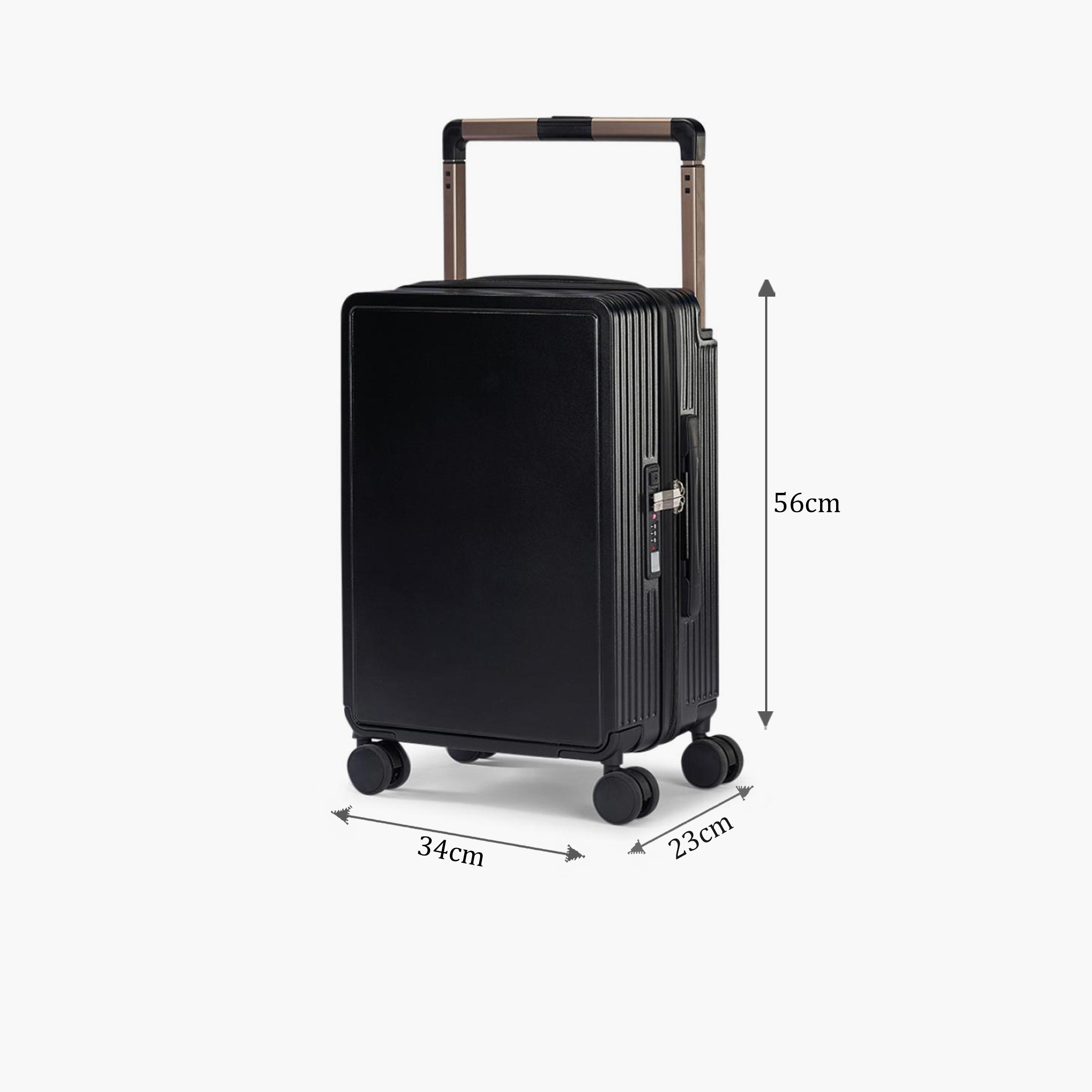 Limra Elegant 56 CM Small Cabin Polycarbonate with ABS Hard-Sided 4-Wheeler Spinner Trolley Bag with 3-Digit Number Lock-travel-luggagesandbags-luggage-image-2