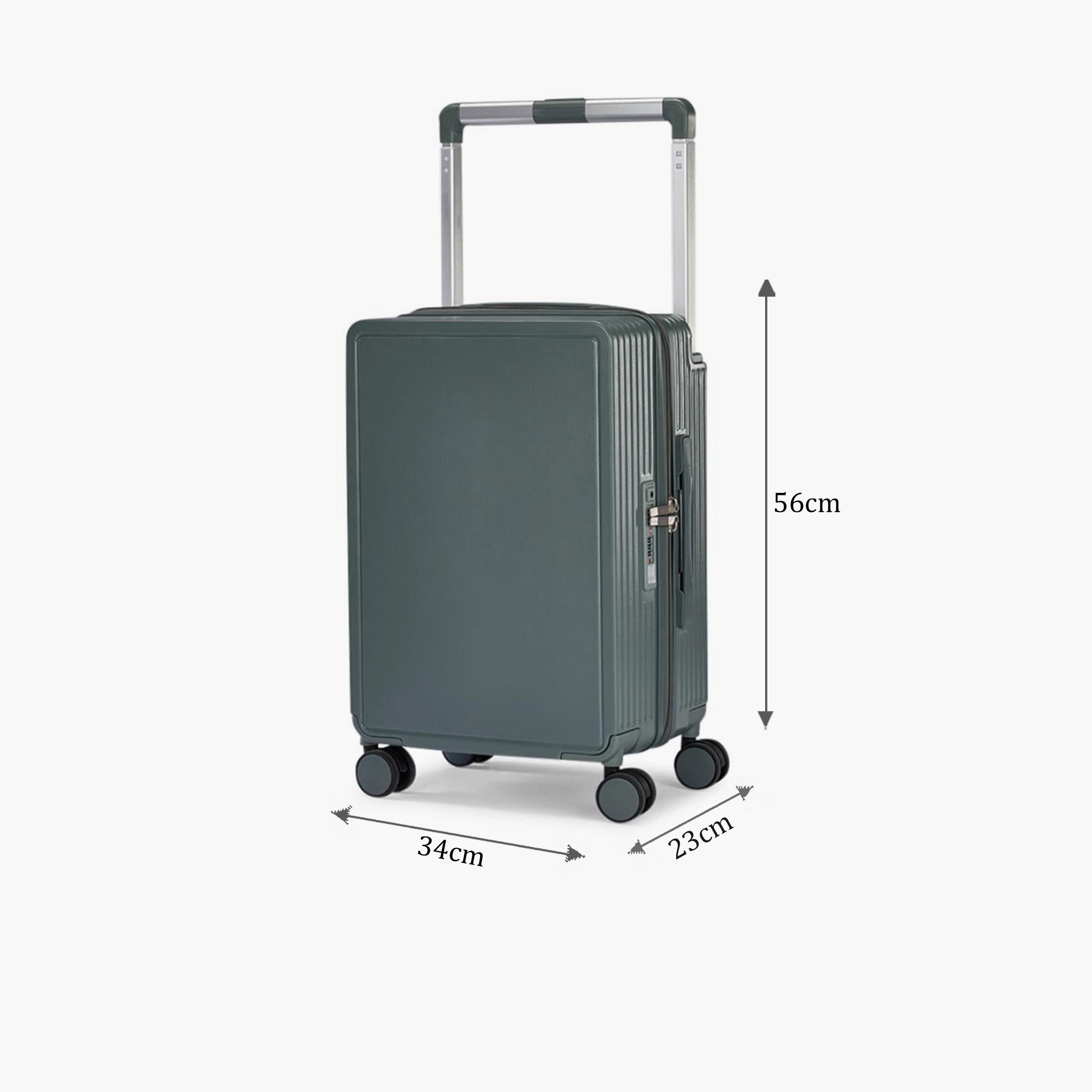 Limra Elegant 56 CM Small Cabin Polycarbonate with ABS Hard-Sided 4-Wheeler Spinner Trolley Bag with 3-Digit Number Lock-travel-luggagesandbags-luggage-image-2