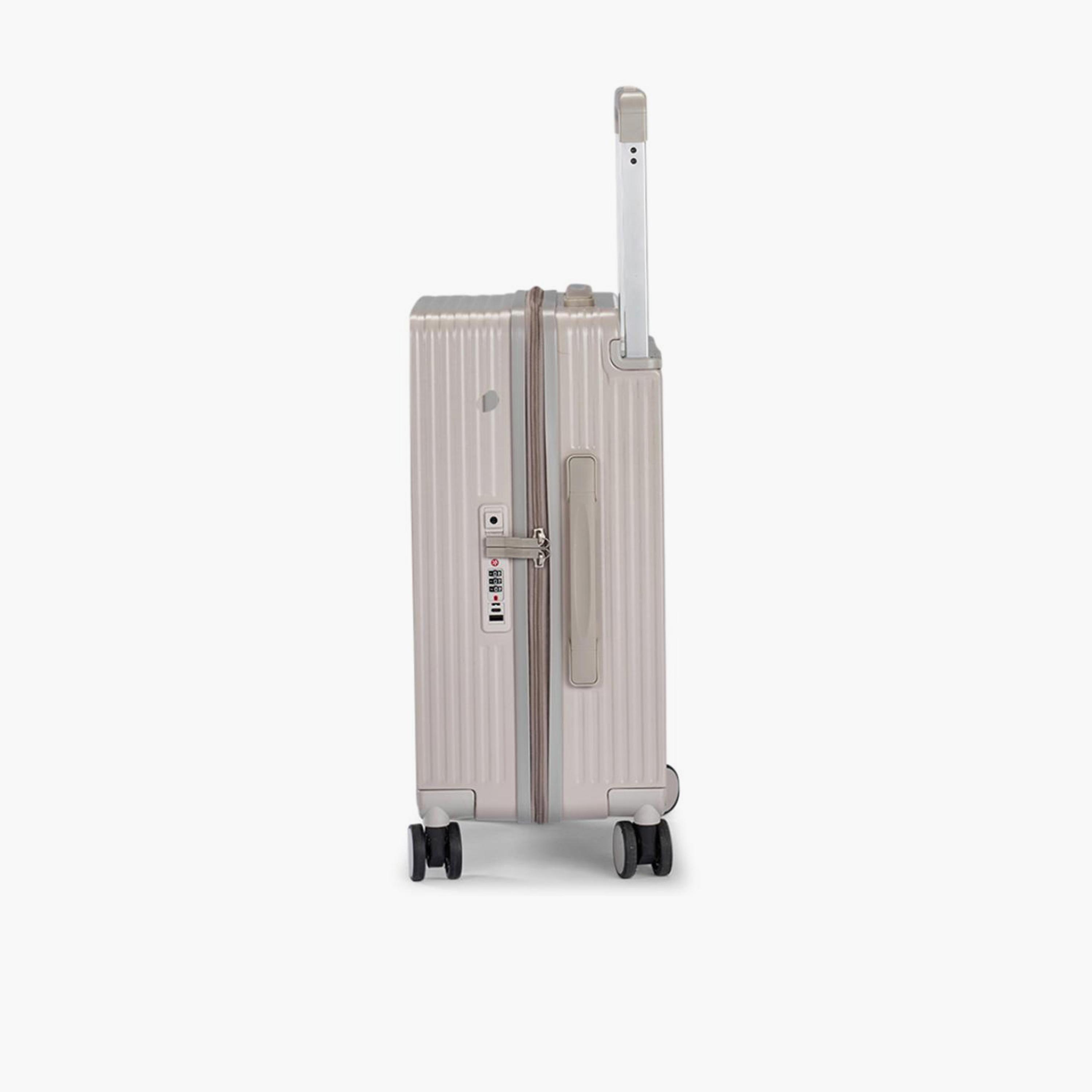 Limra Elegant 56 CM Small Cabin Polycarbonate with ABS Hard-Sided 4-Wheeler Spinner Trolley Bag with 3-Digit Number Lock-travel-luggagesandbags-luggage-image-5