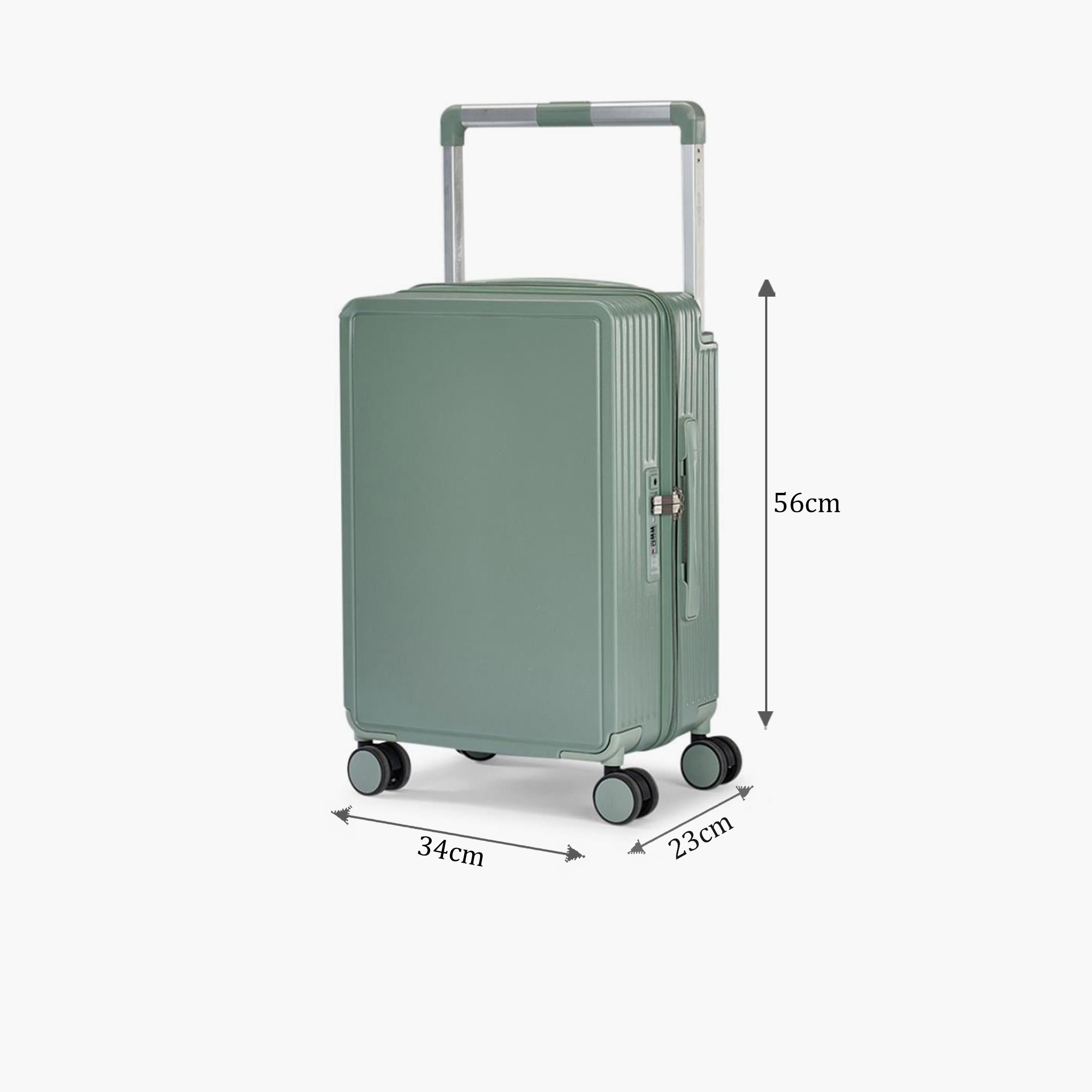 Limra Elegant 56 CM Small Cabin Polycarbonate with ABS Hard-Sided 4-Wheeler Spinner Trolley Bag with 3-Digit Number Lock-travel-luggagesandbags-luggage-image-2