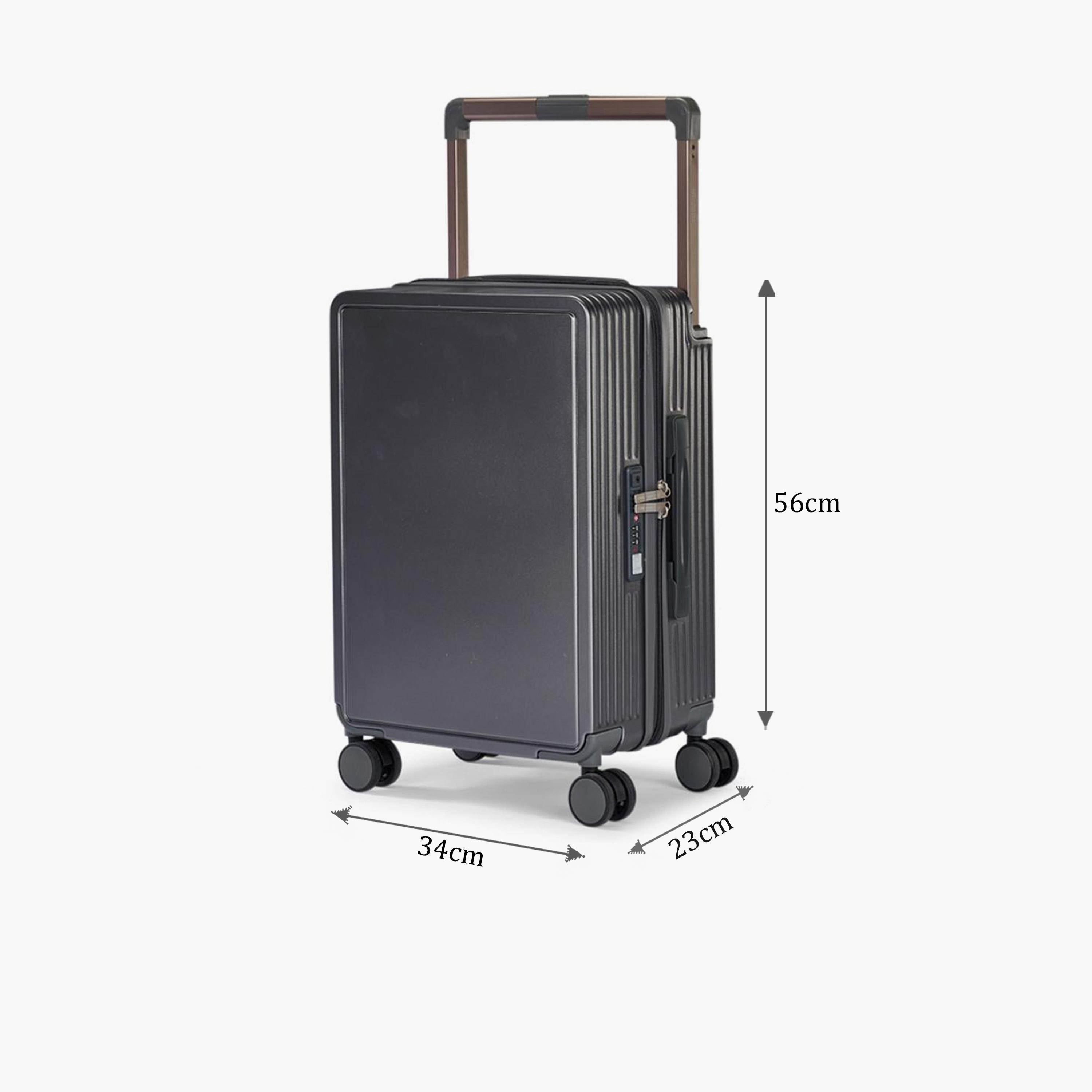 Limra Elegant 56 CM Small Cabin Polycarbonate with ABS Hard-Sided 4-Wheeler Spinner Trolley Bag with 3-Digit Number Lock-travel-luggagesandbags-luggage-image-2