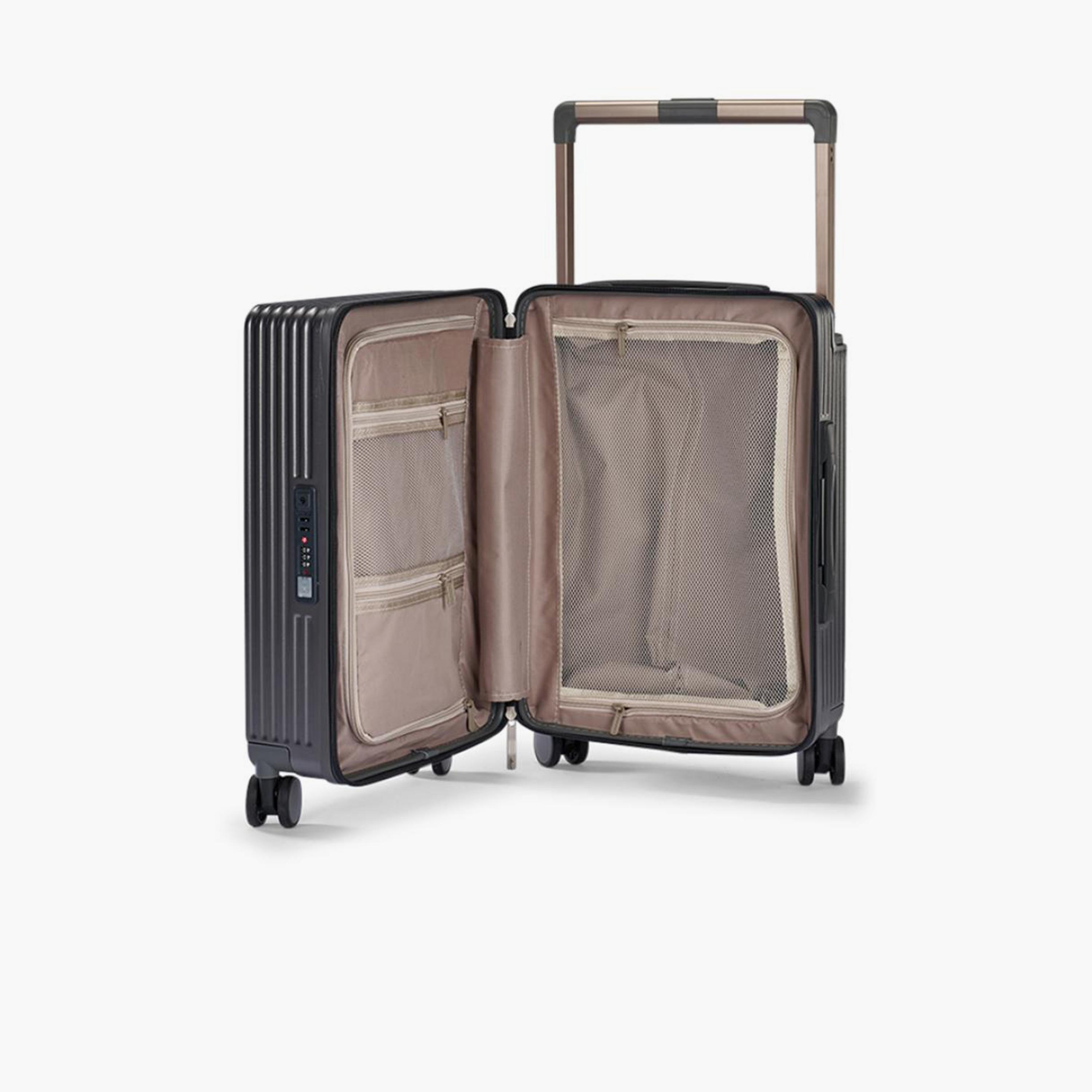 Limra Elegant 56 CM Small Cabin Polycarbonate with ABS Hard-Sided 4-Wheeler Spinner Trolley Bag with 3-Digit Number Lock-travel-luggagesandbags-luggage-image-8