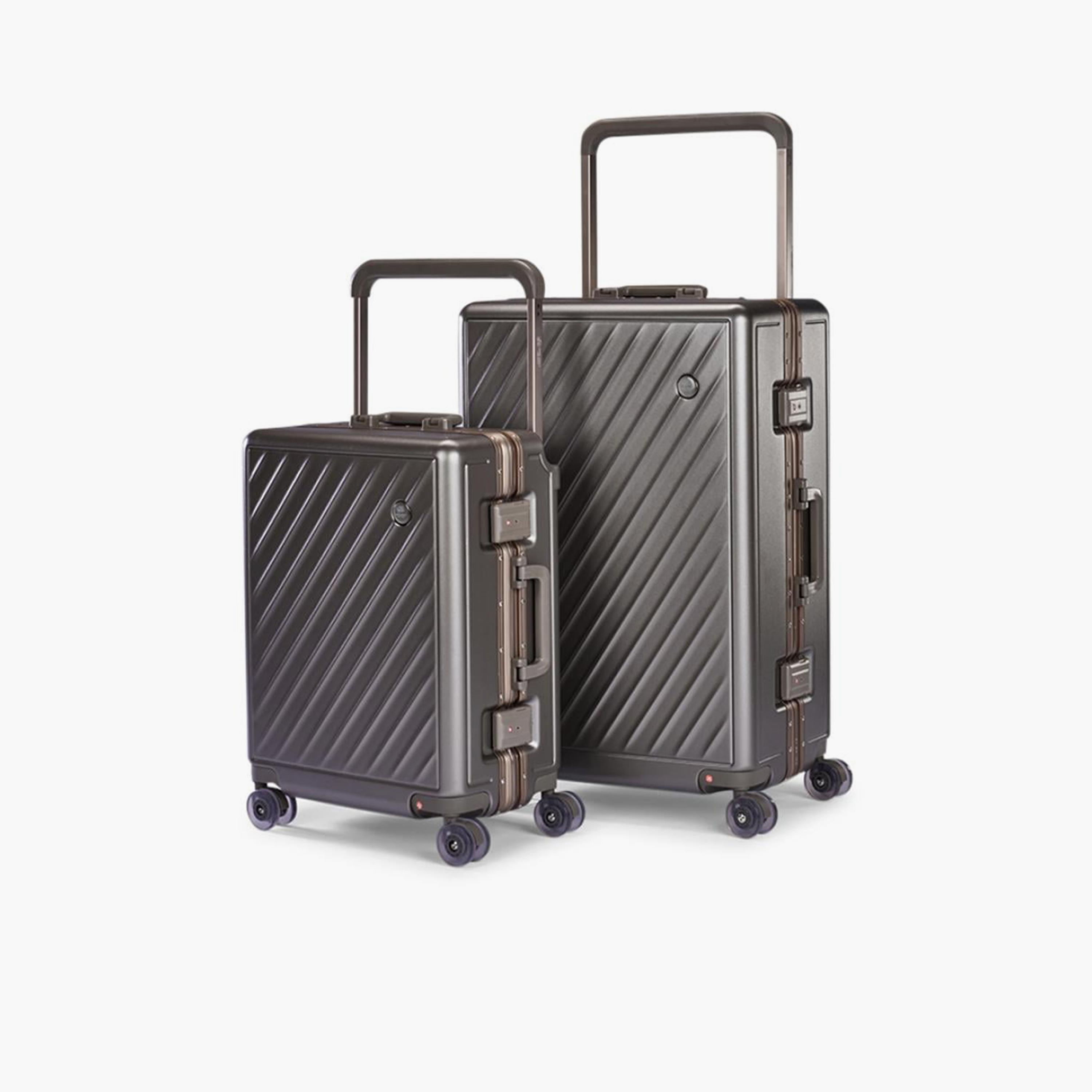 Limra Elegant Set of 2 Polycarbonate with ABS Hard-Sided 4-Wheeler Spinner Trolley Bags with 3-Digit Number Lock-travel-luggagesandbags-luggage-image-1
