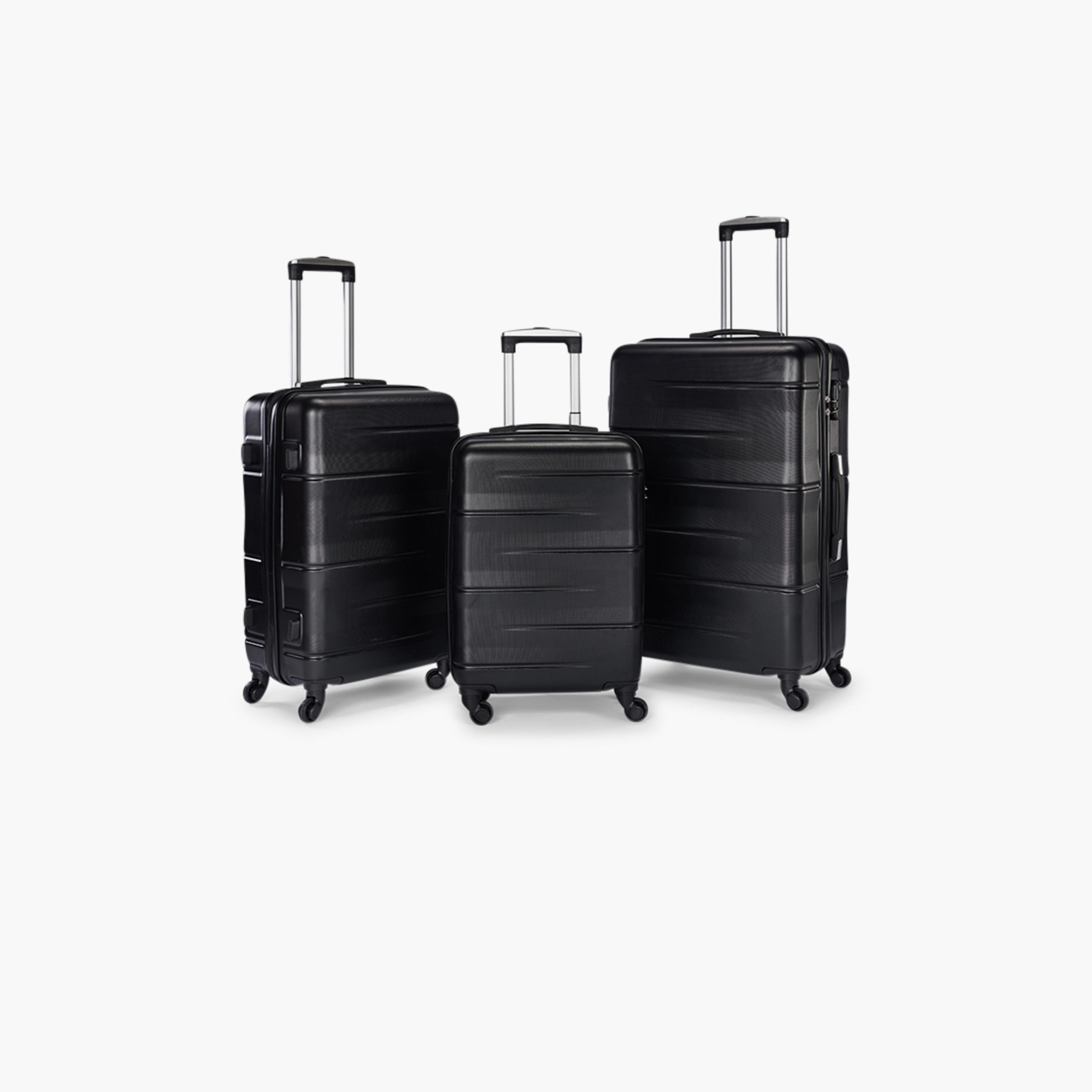 Limra Premium Set of 3 ABS Hard-Sided 4-Wheeler Spinner Trolley Bags with 3-Digit Number Lock-travel-luggagesandbags-luggage-image-1