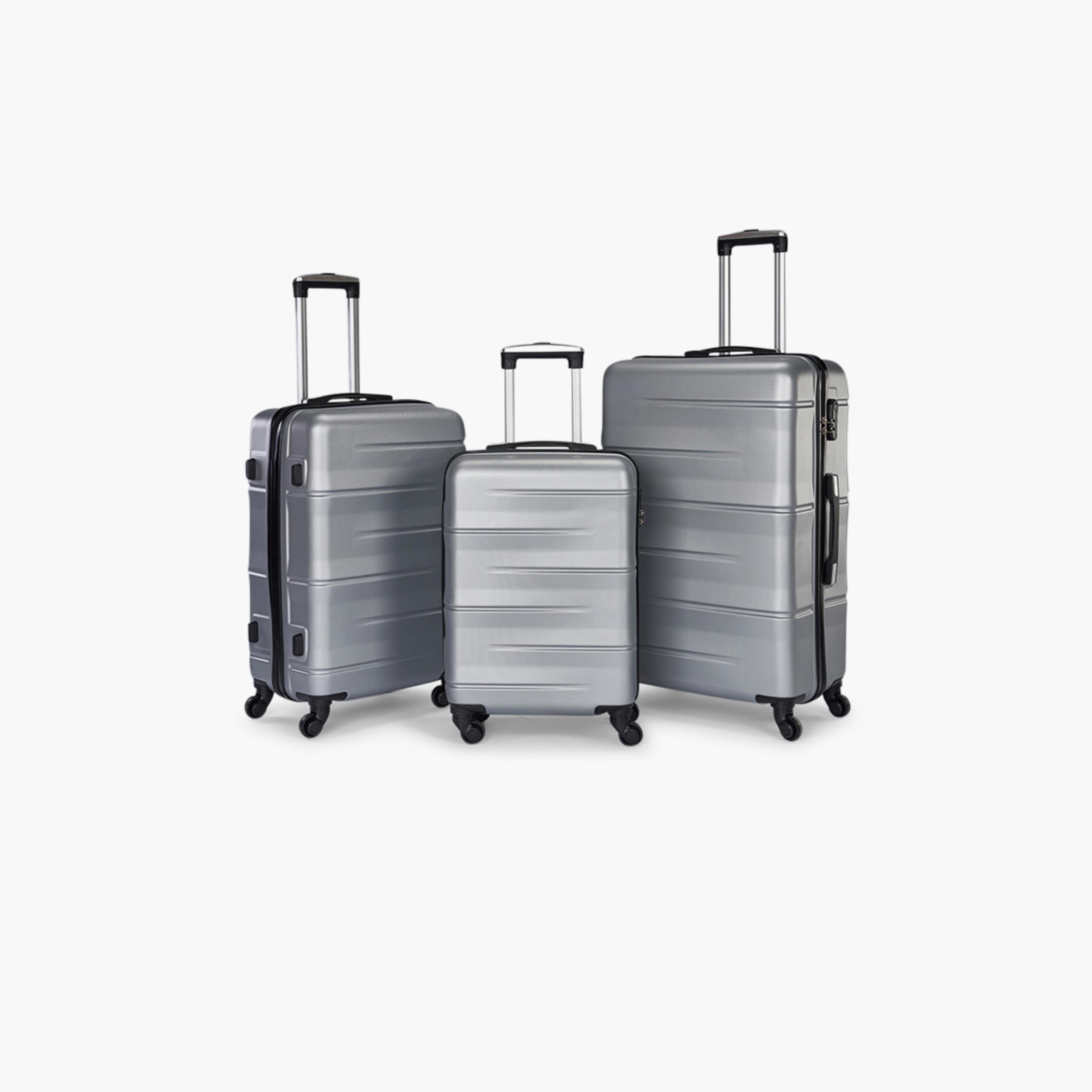 Limra Premium Set of 3 ABS Hard-Sided 4-Wheeler Spinner Trolley Bags with 3-Digit Number Lock-travel-luggagesandbags-luggage-image-1