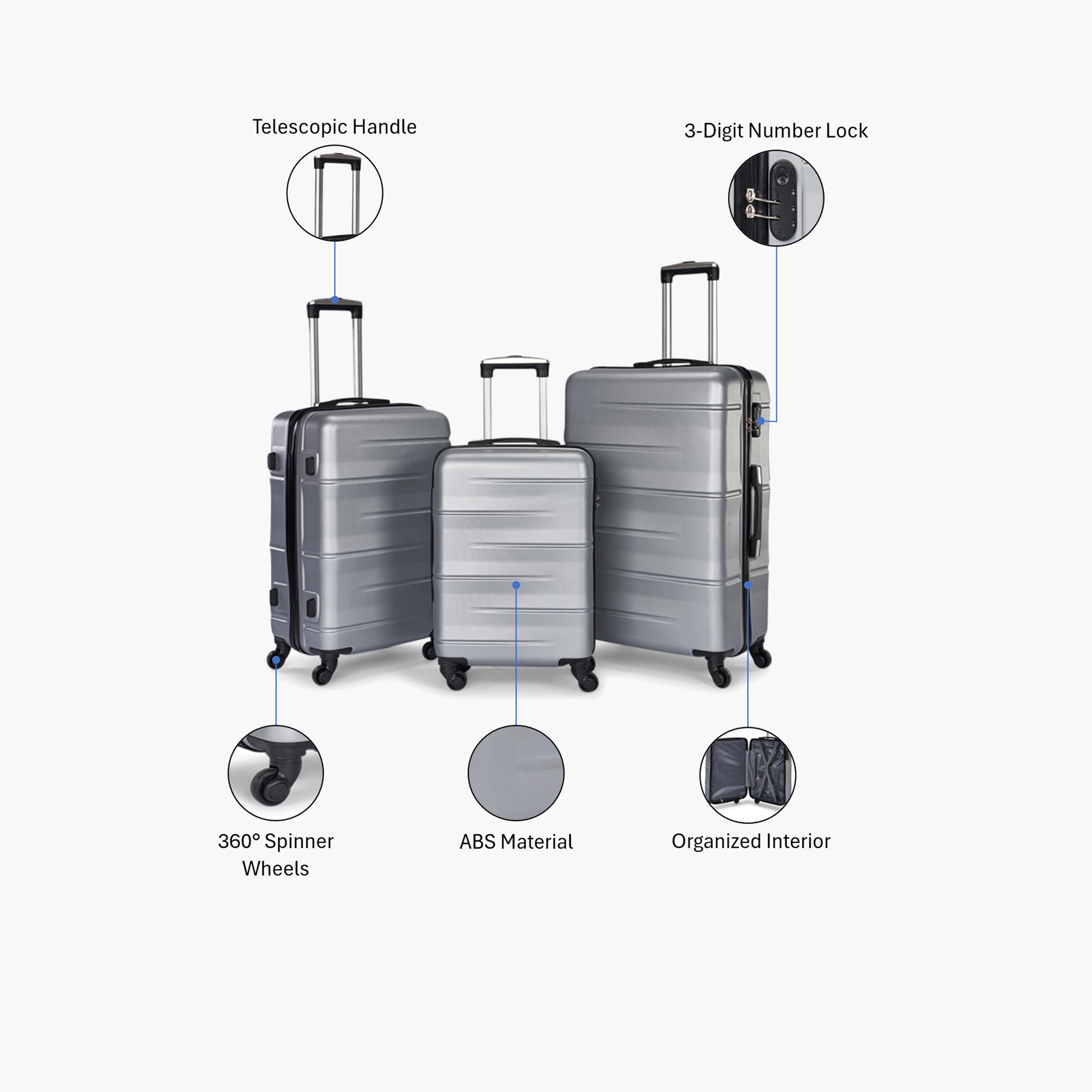 Limra Premium Set of 3 ABS Hard-Sided 4-Wheeler Spinner Trolley Bags with 3-Digit Number Lock-travel-luggagesandbags-luggage-image-2