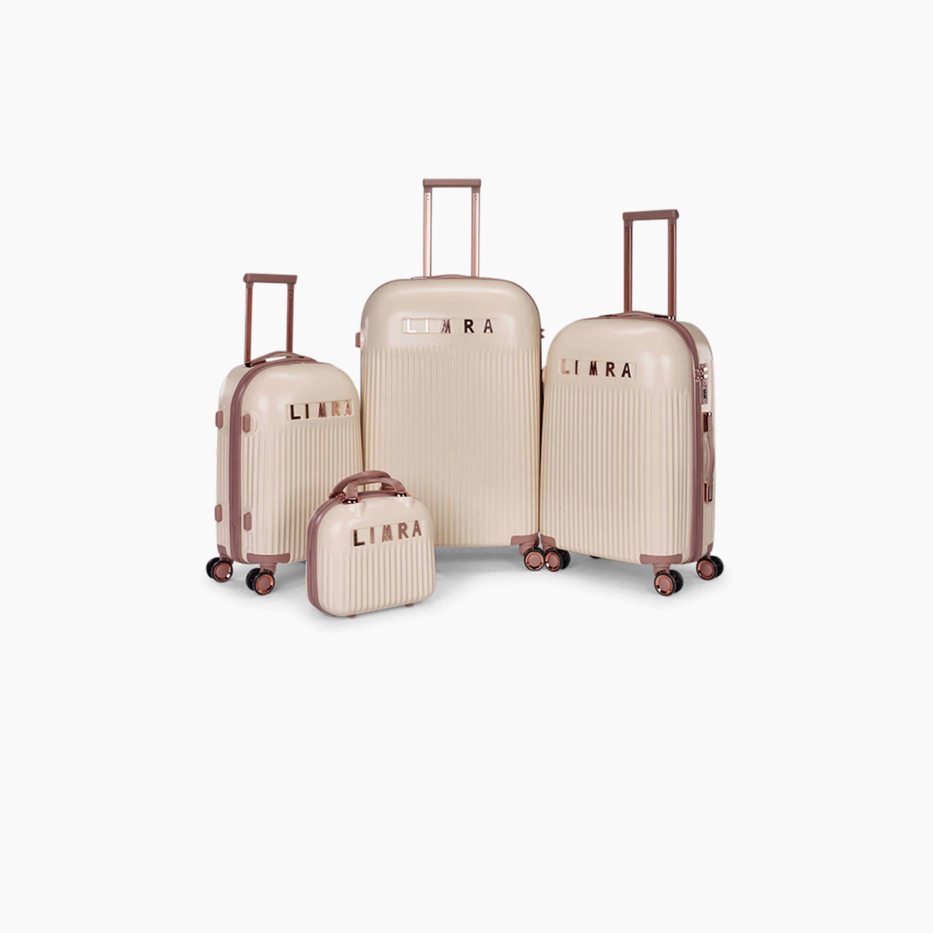 Limra Premium Set of 4 ABS Hard-Sided 4-Wheeler Spinner Trolley Bags with 3-Digit Number Lock-travel-luggagesandbags-luggage-image-1