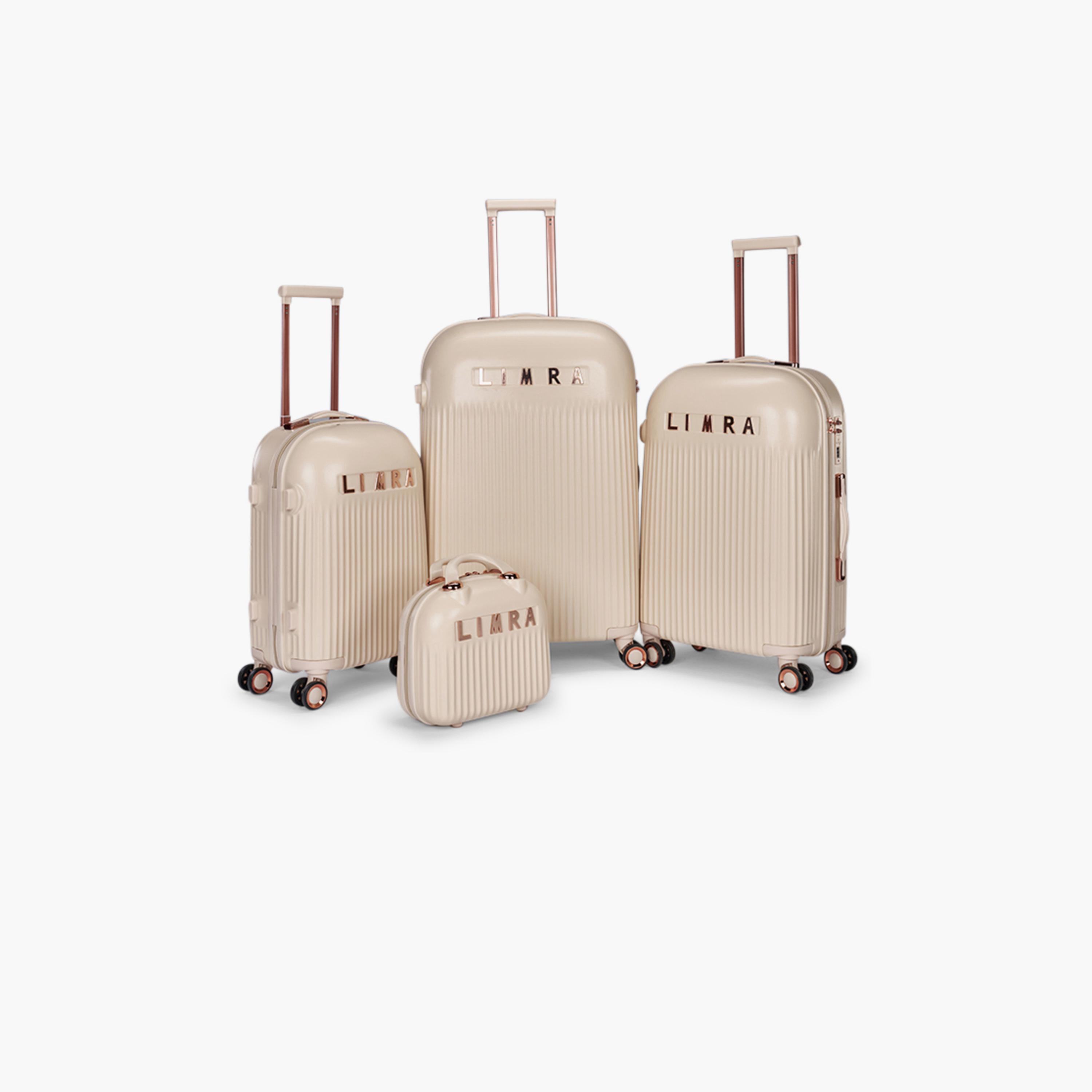ليمرا - طقم من 4 شنط سفر بأربع عجلات دوارة جوانب صلبة من ABS  وقفل برقم سري مكون من 3 أرقام-travel-luggagesandbags-luggage-image-1